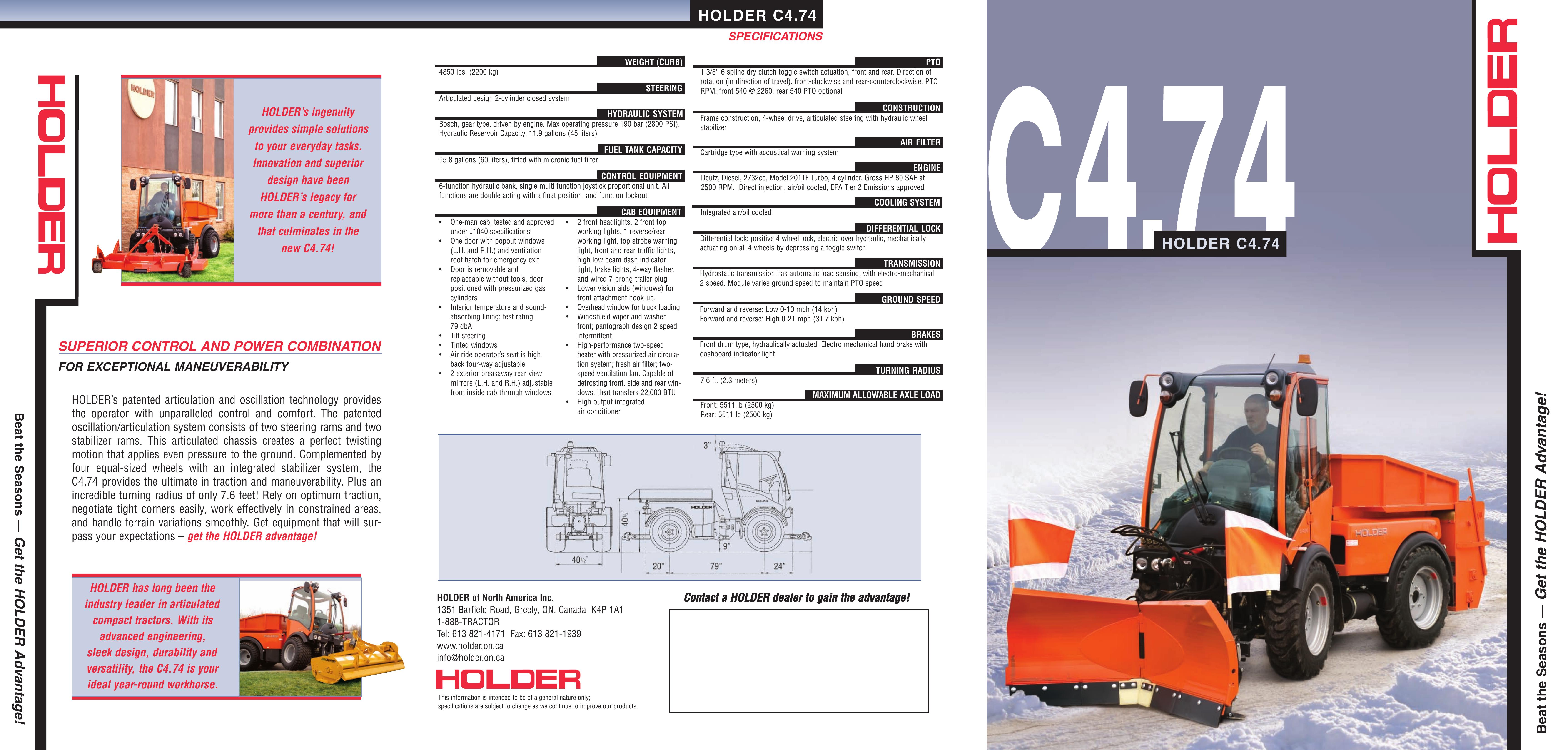 Holder C4.74 Lawn Mower User Manual