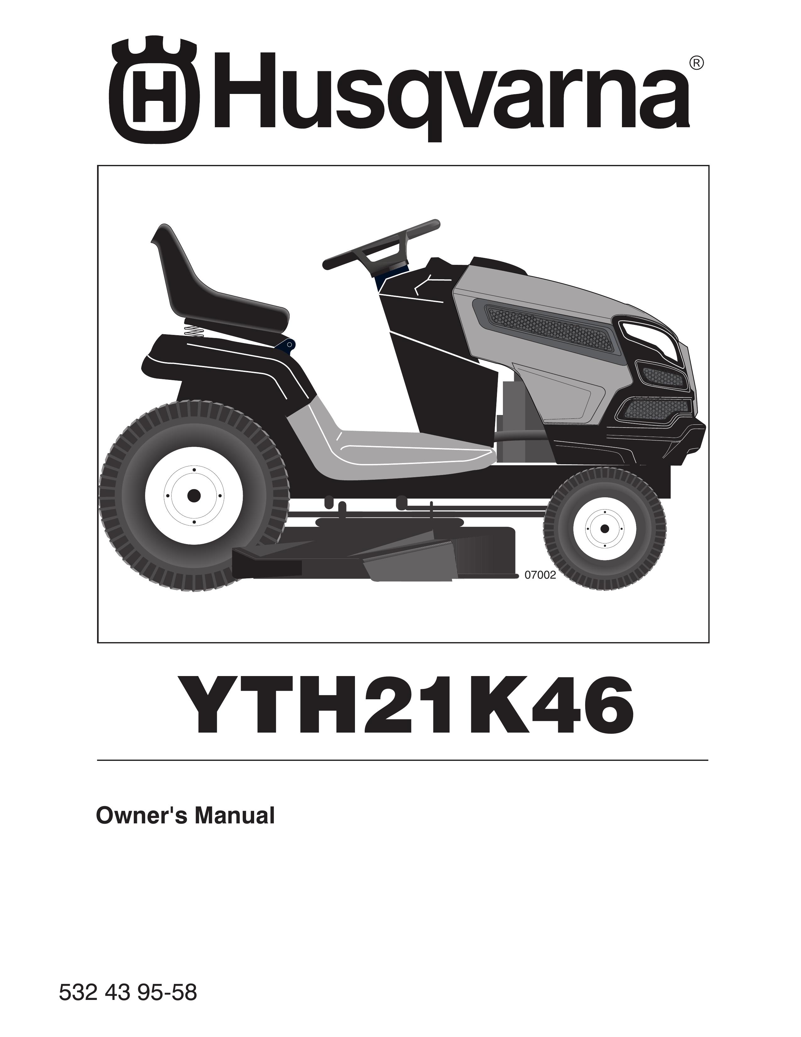 Husqvarna 07002 Lawn Mower User Manual