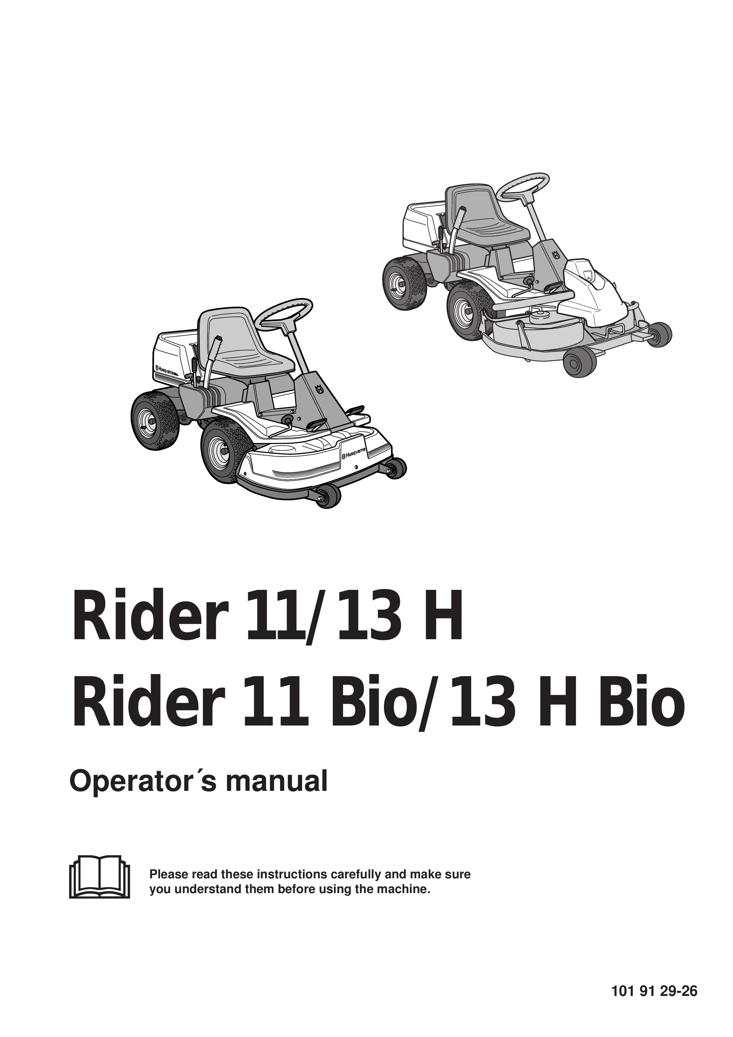 Husqvarna 11 Bio/13 H Bio Lawn Mower User Manual