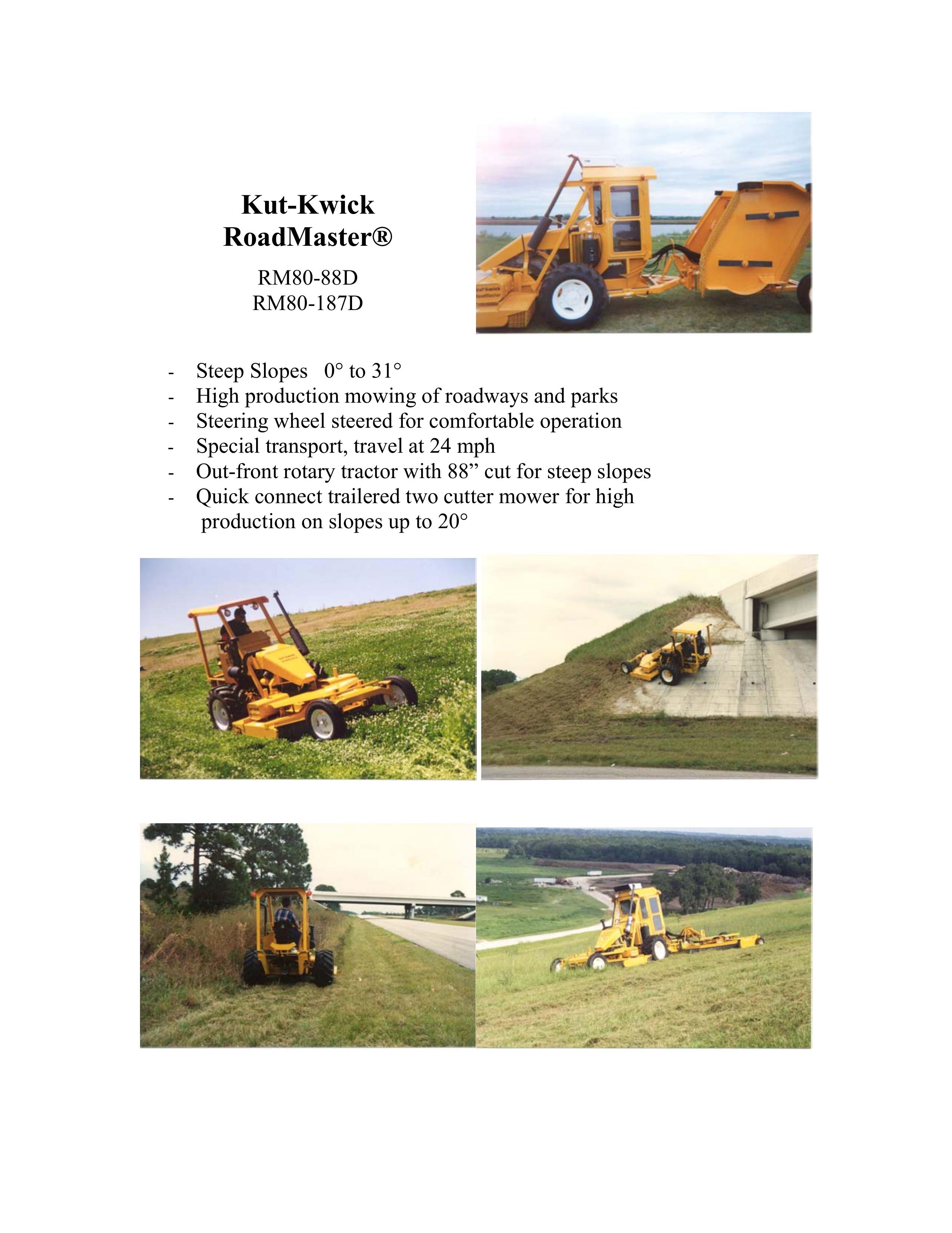 Kut-Kwick RM80-88D Lawn Mower User Manual