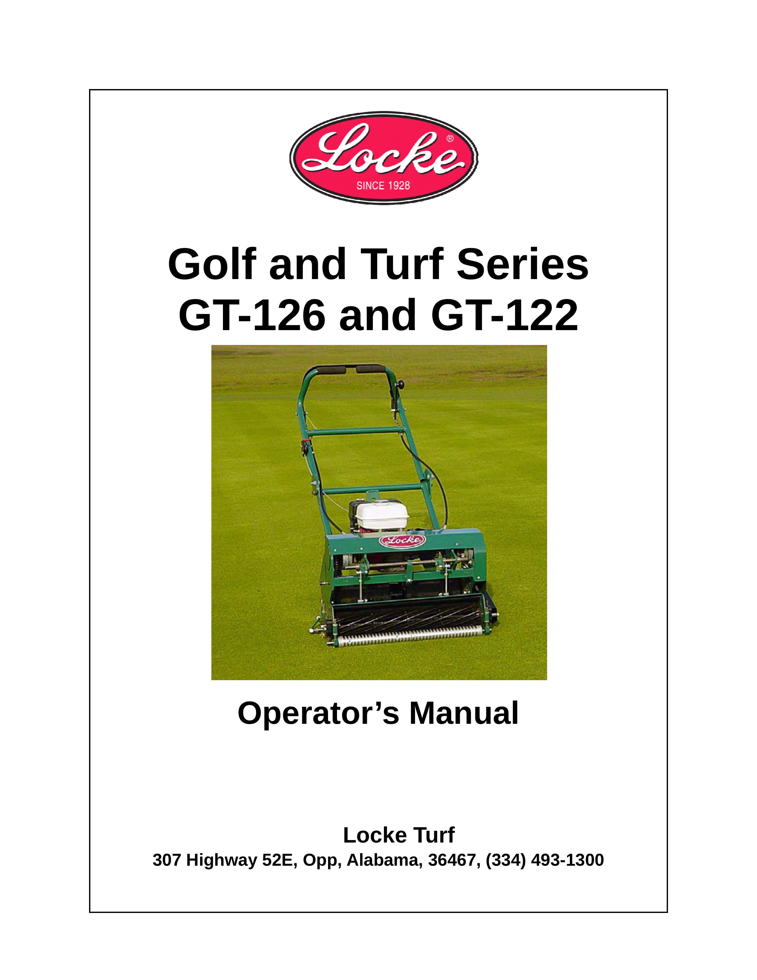 Locke GT-126 Lawn Mower User Manual