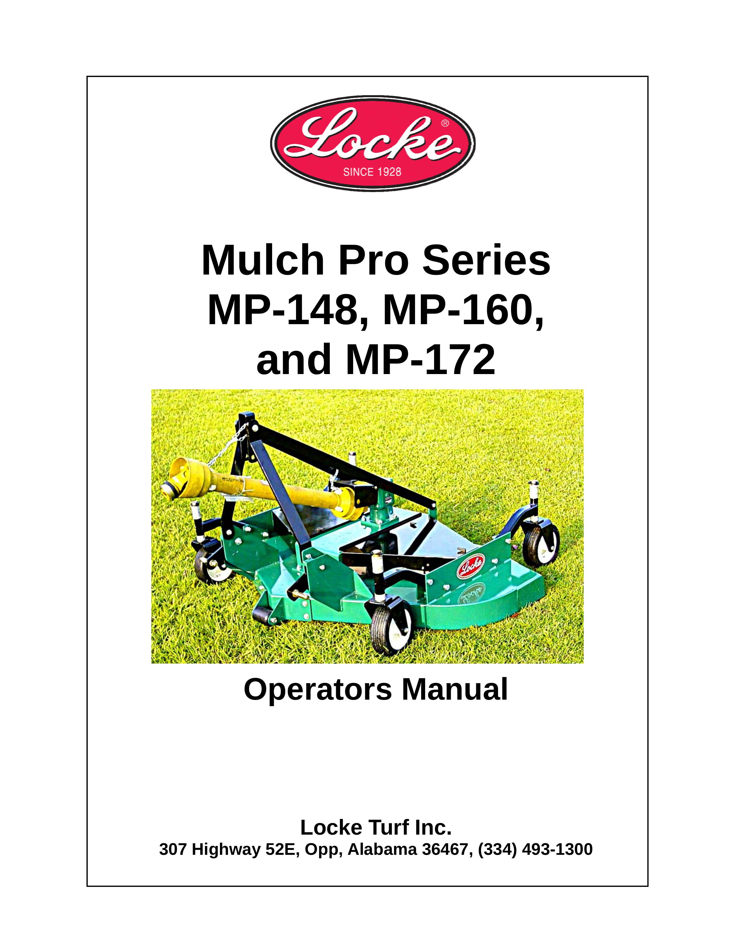 Locke MP-160, MP-148, MP-172 Lawn Mower User Manual