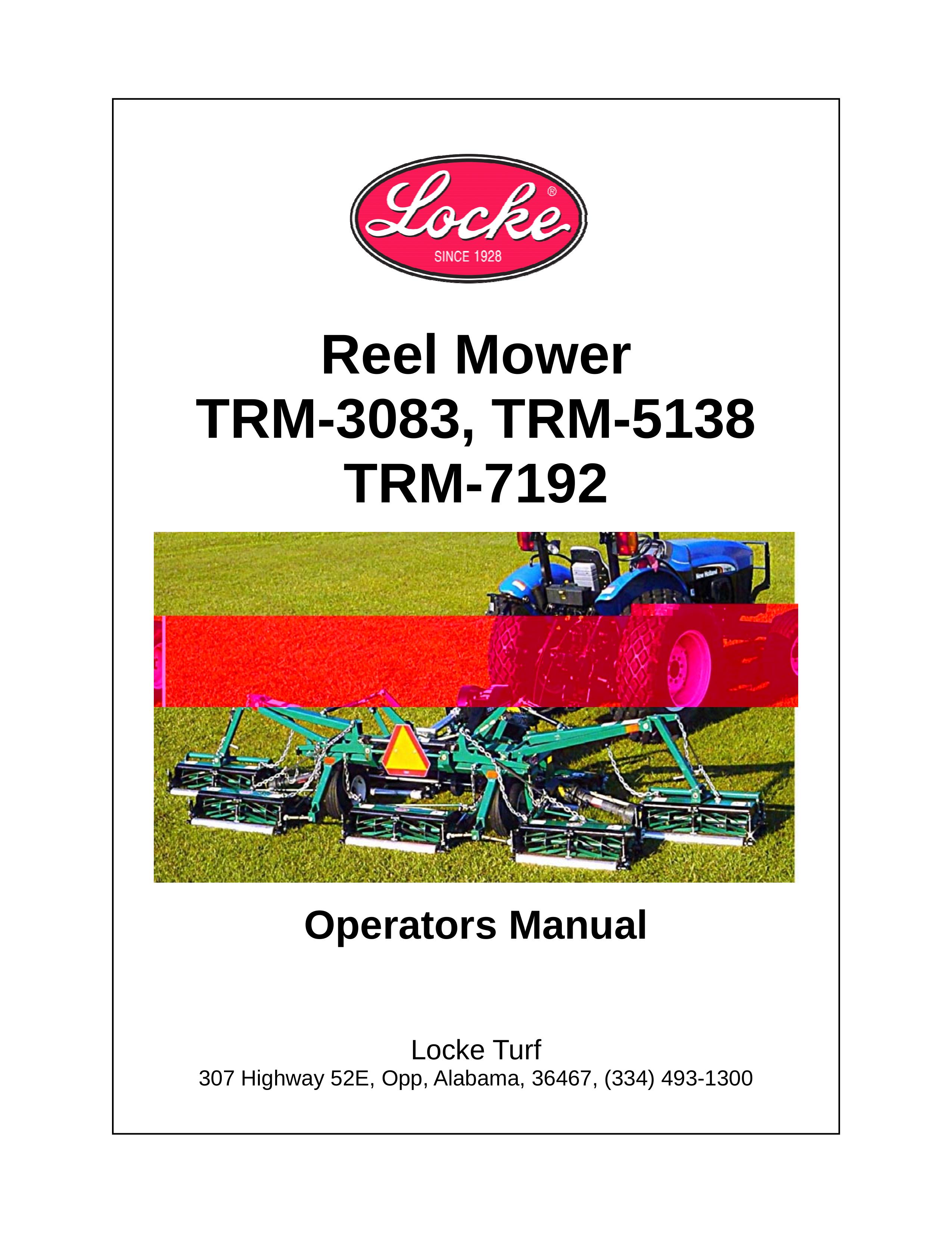 Locke TRM-3083, TRM-5138, TRM-7192 Lawn Mower User Manual