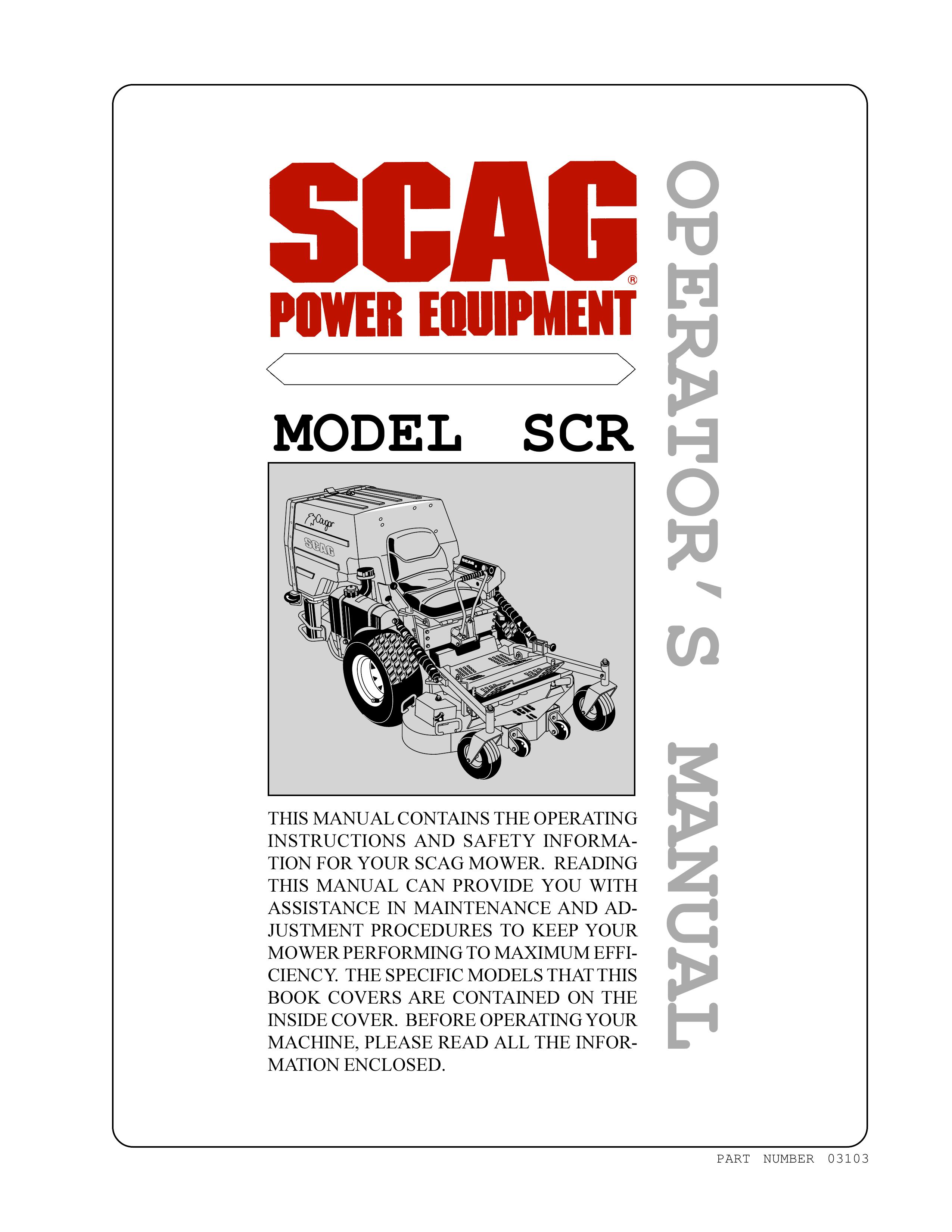 MB QUART SCR Lawn Mower User Manual