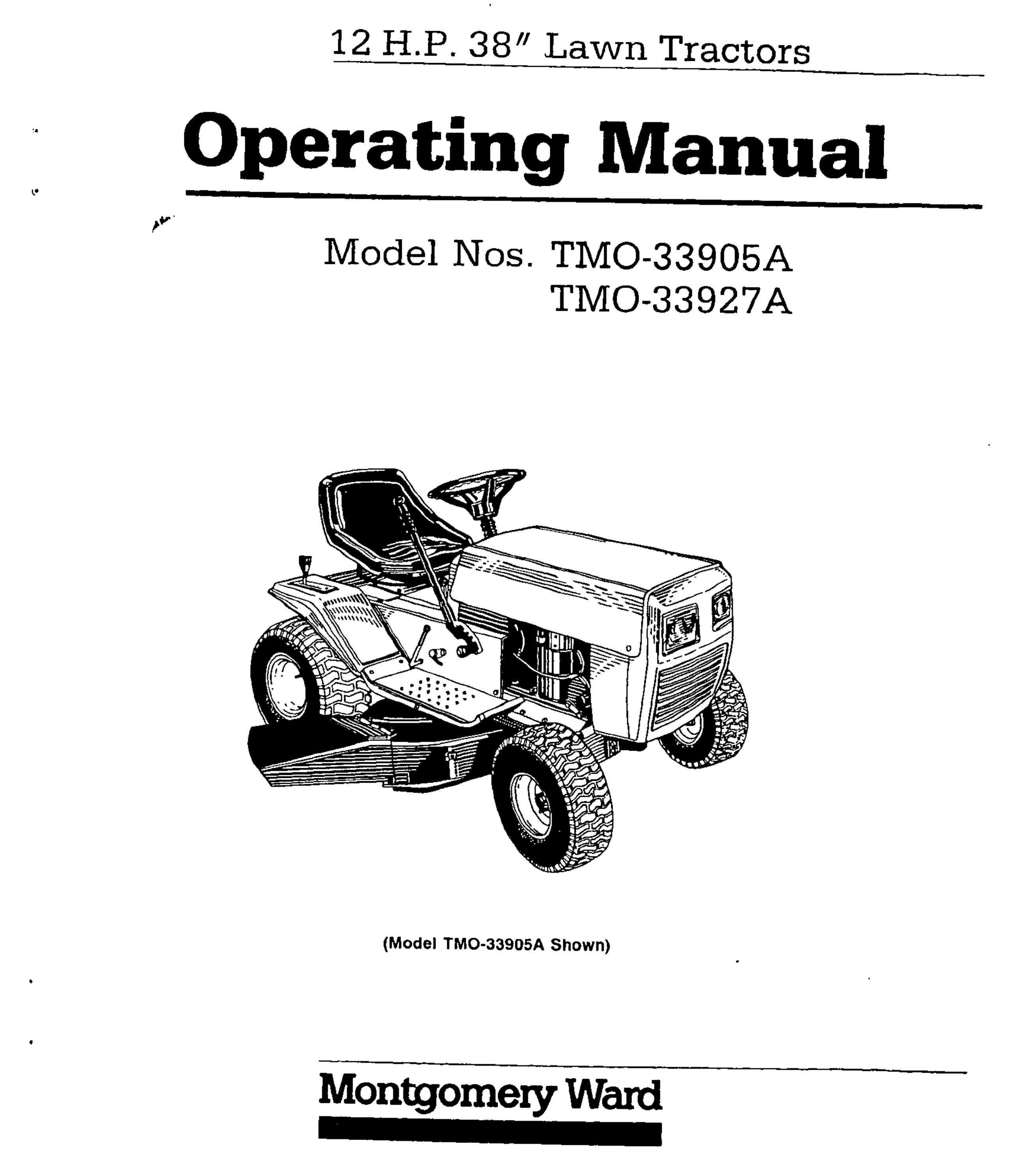 Montgomery Ward TMO-33905 A Lawn Mower User Manual