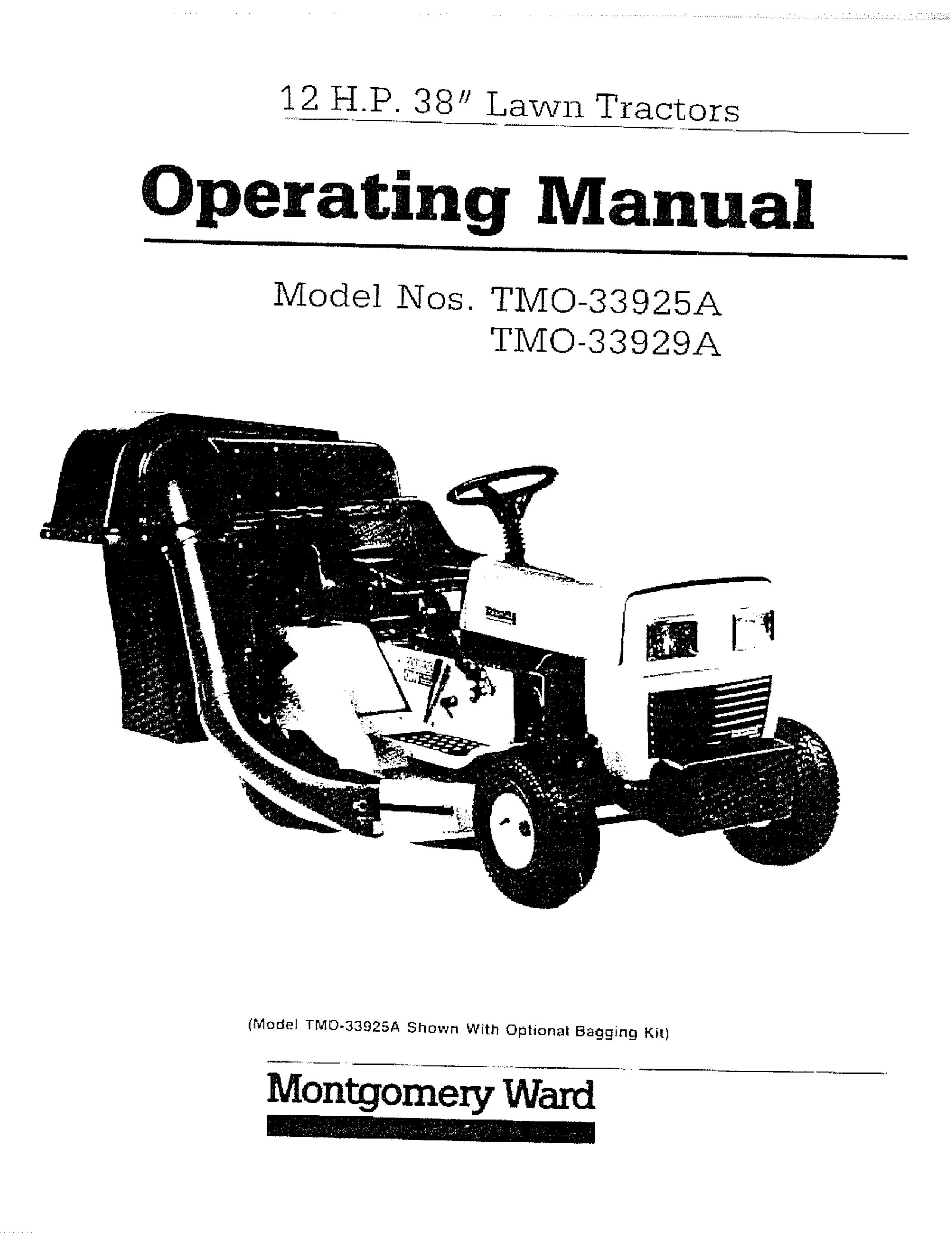 Montgomery Ward TMO-33929A Lawn Mower User Manual
