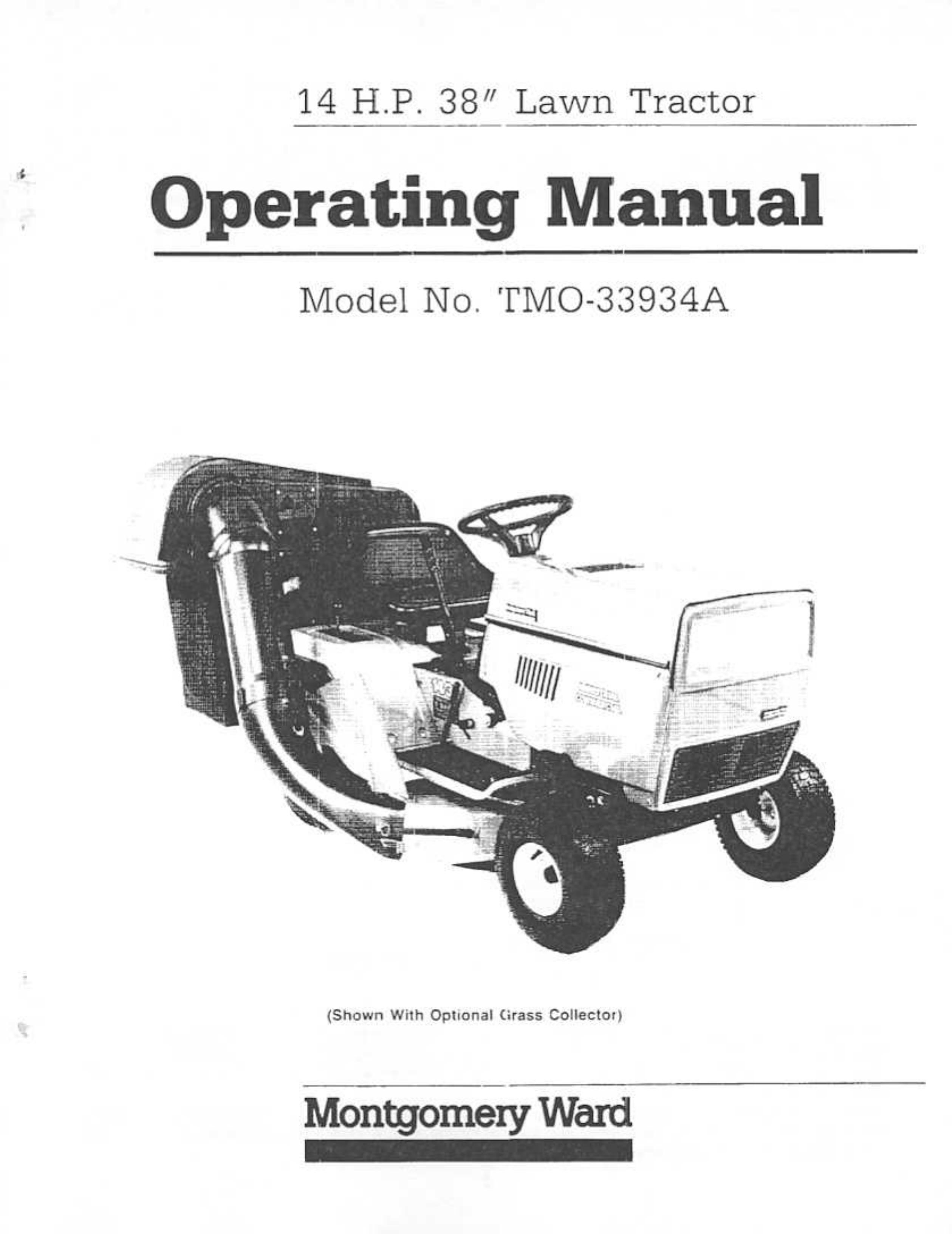 Montgomery Ward TMO-33934A Lawn Mower User Manual
