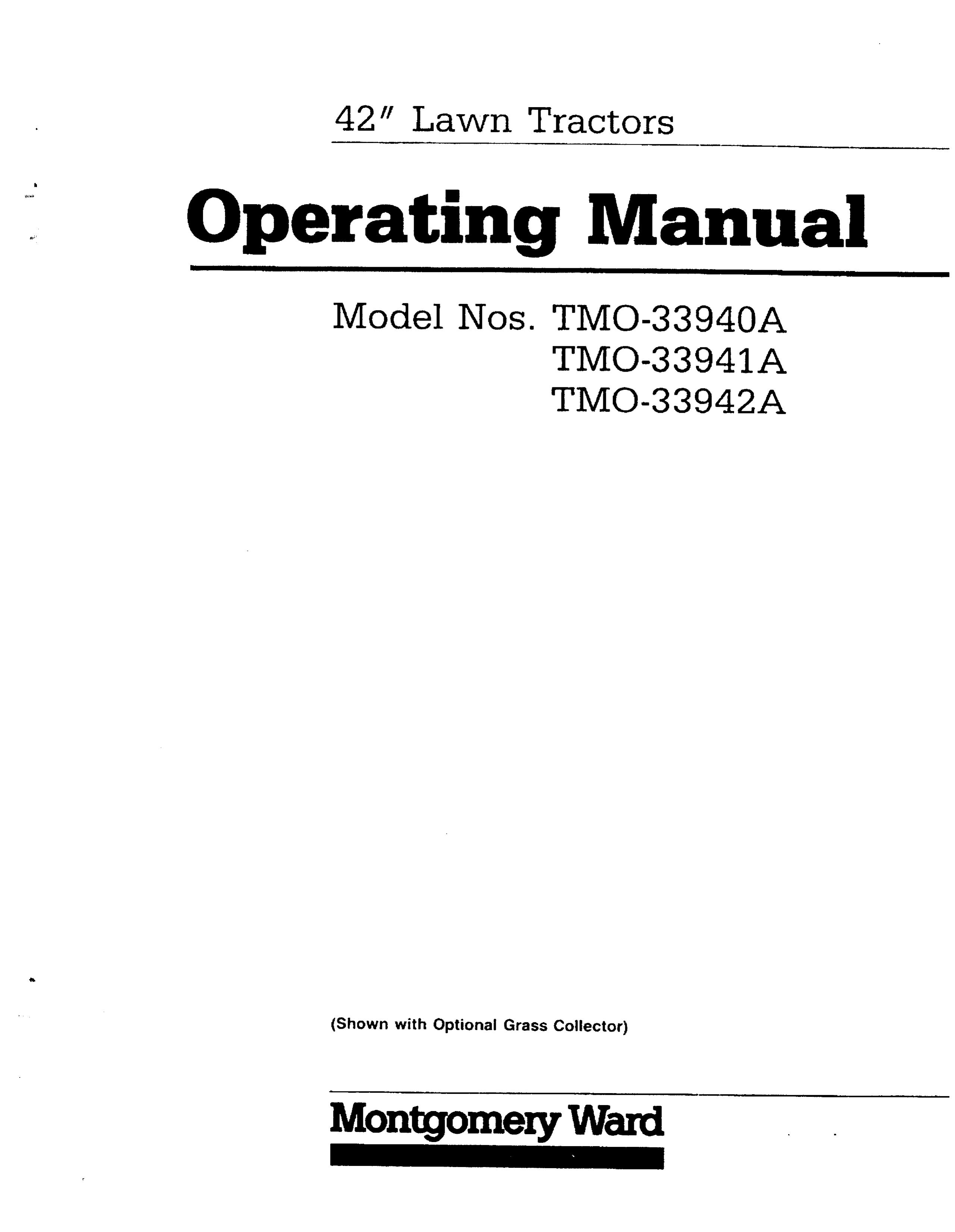 Montgomery Ward TMO-33940A Lawn Mower User Manual