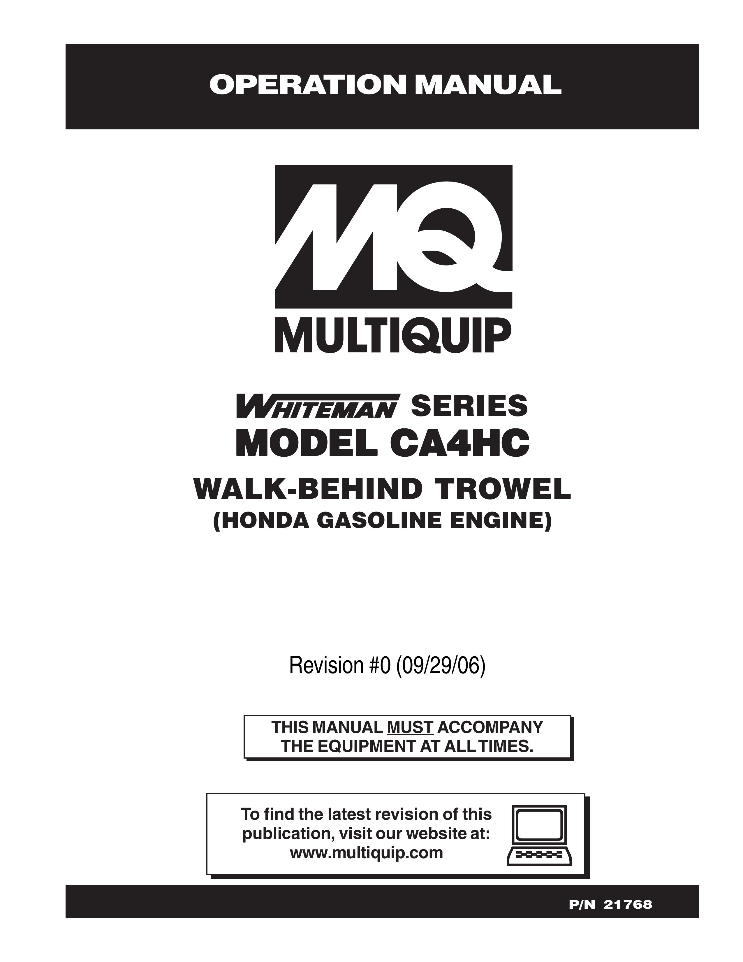 Multiquip CA4HC Lawn Mower User Manual