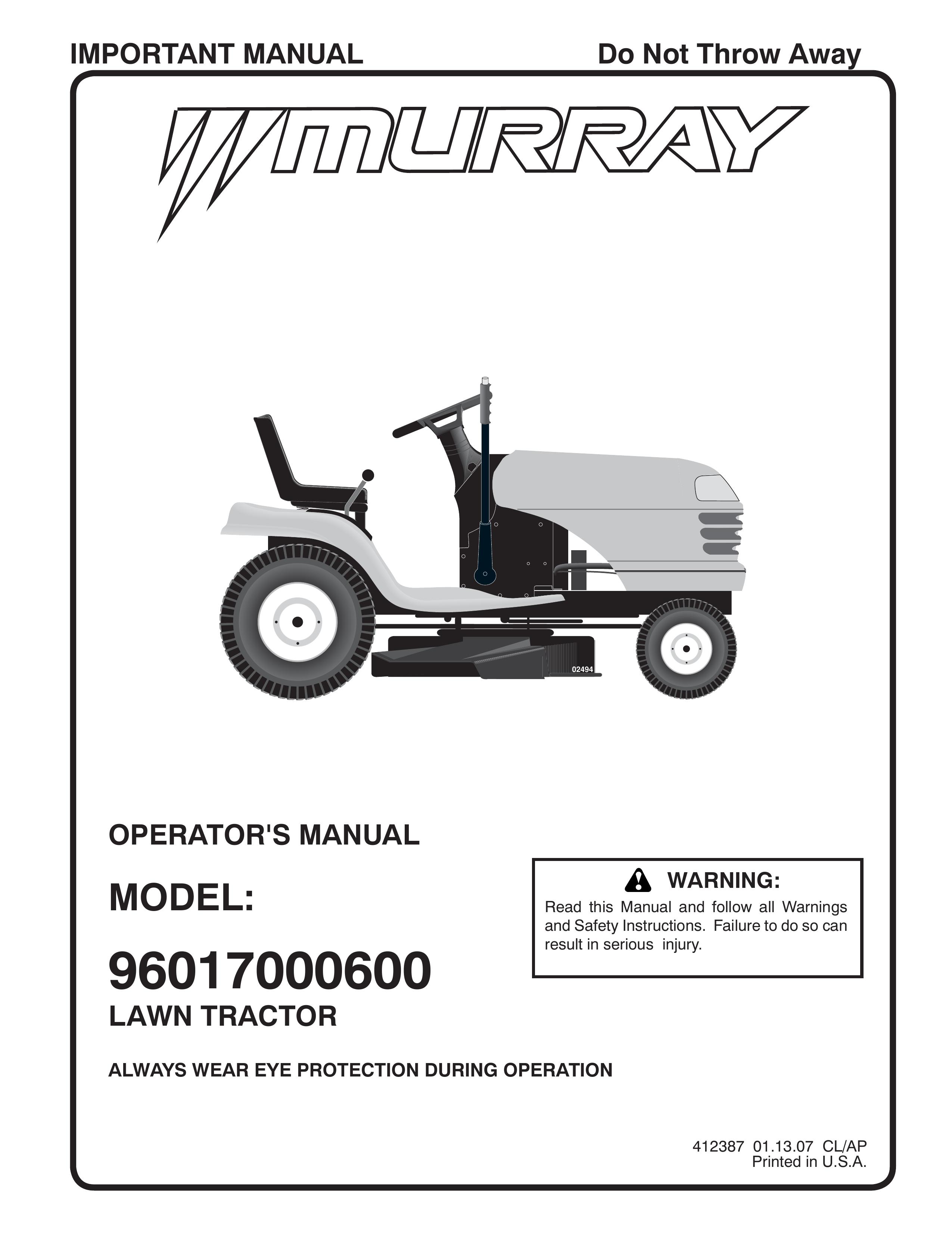 Murray 96017000600 Lawn Mower User Manual