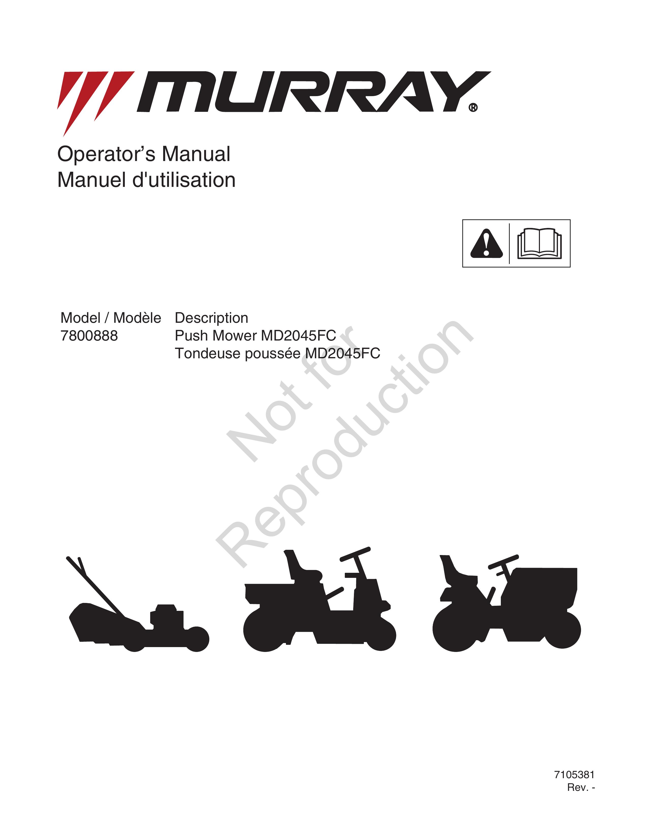 Murray MD2045FC Lawn Mower User Manual