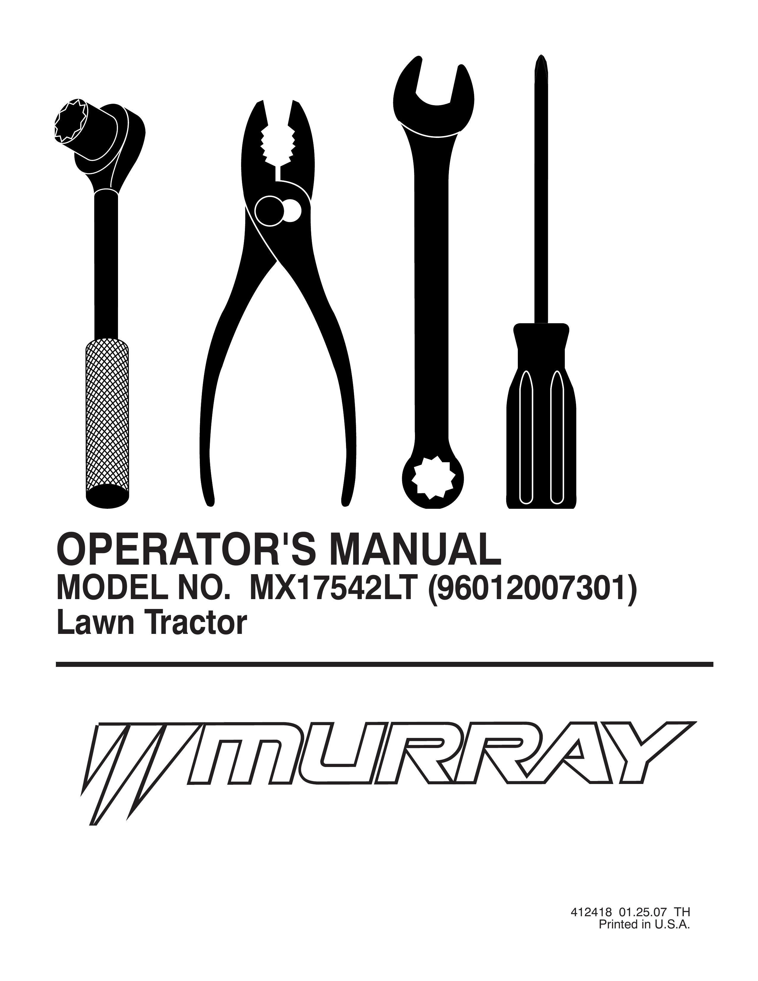 Murray MX17542LT Lawn Mower User Manual