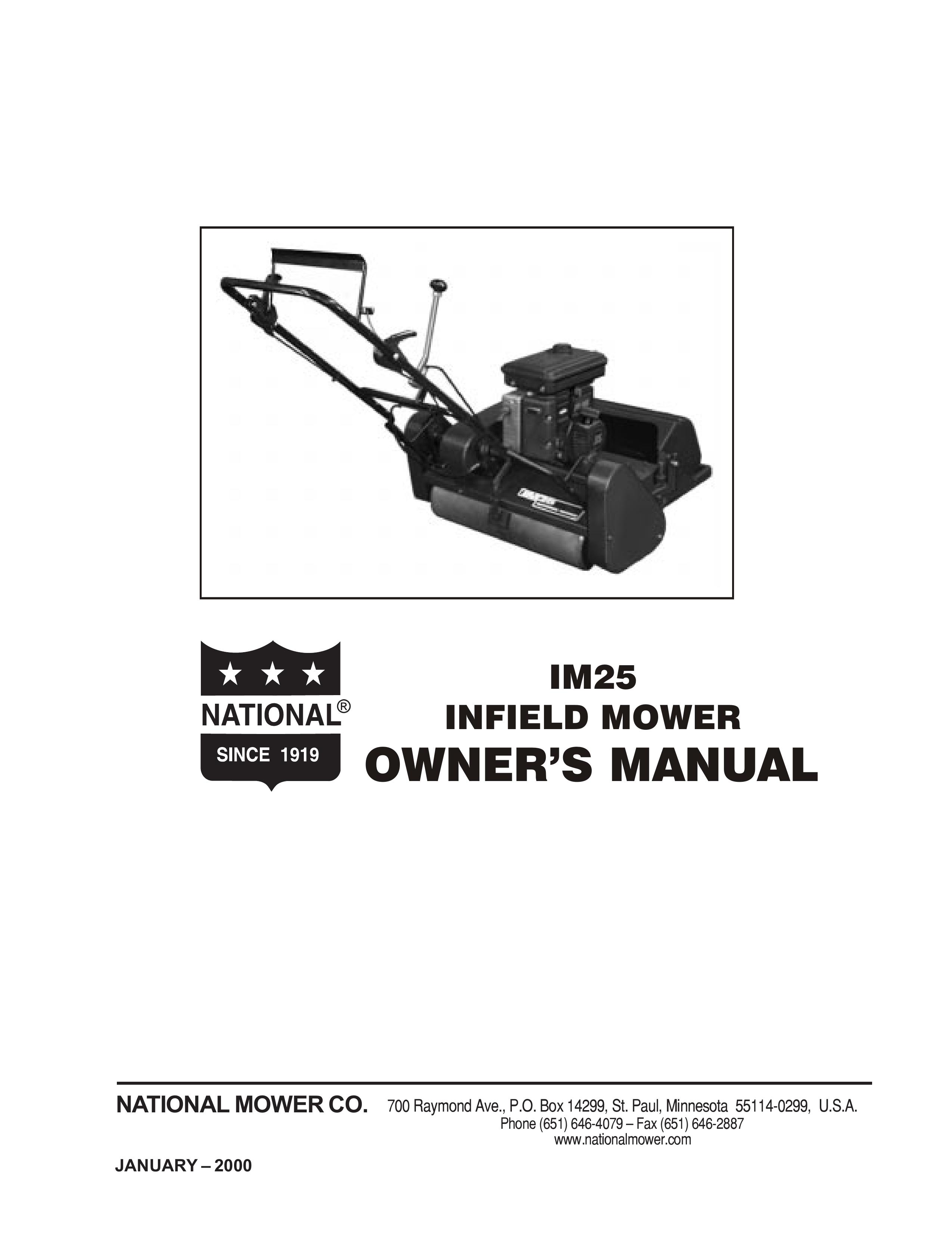 National Mower IM25 Lawn Mower User Manual