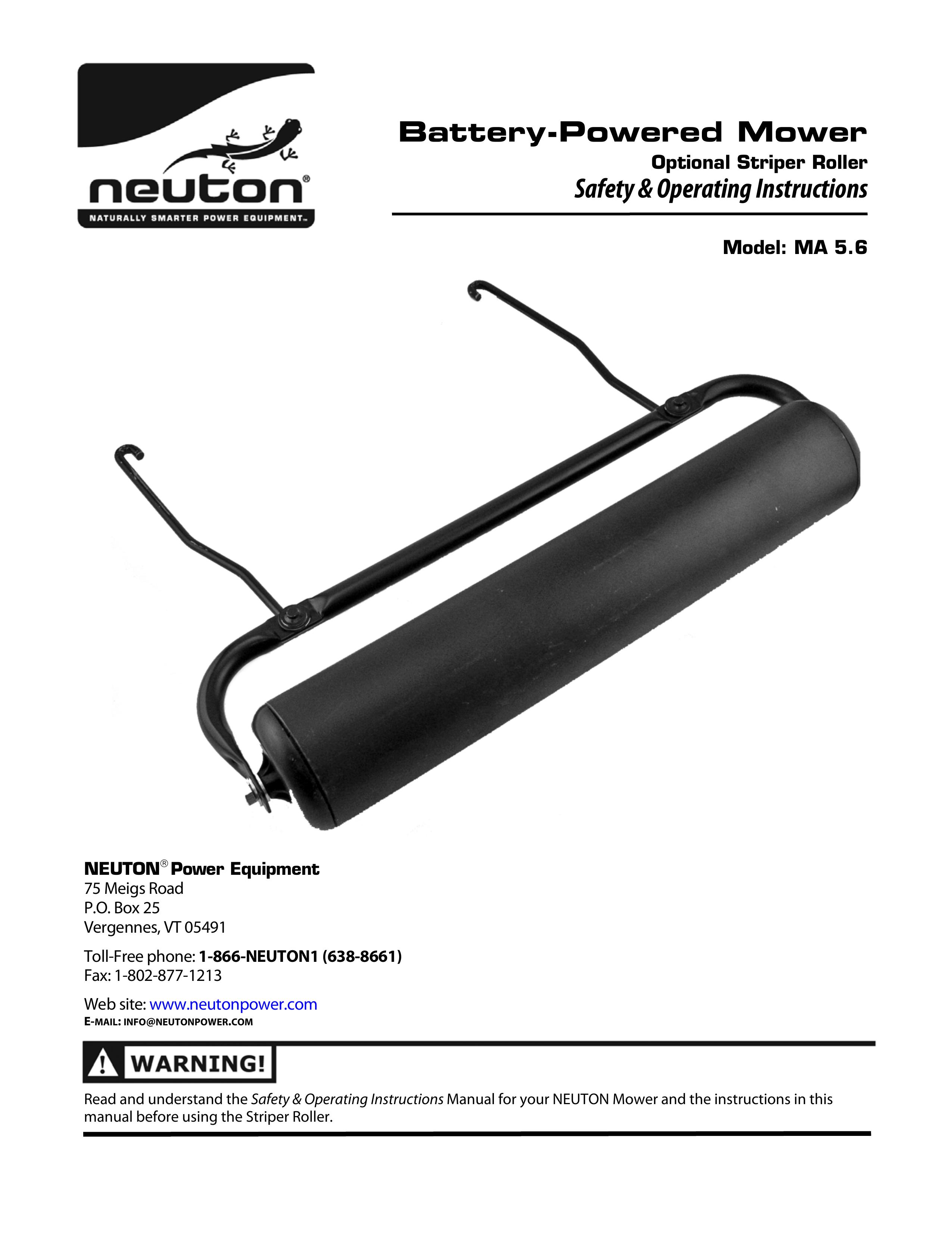 Neuton MA 5.6 Lawn Mower User Manual