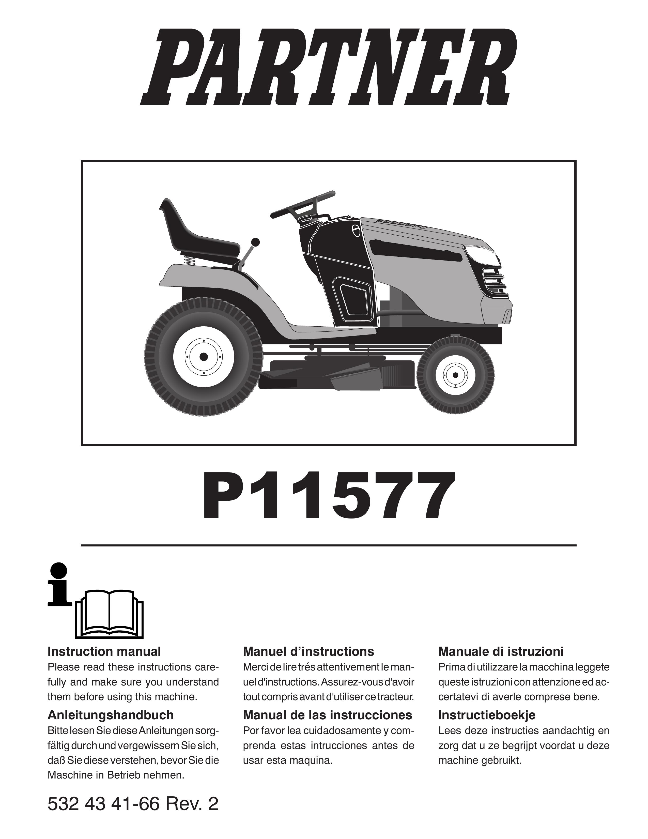 Partner Tech P11577 Lawn Mower User Manual