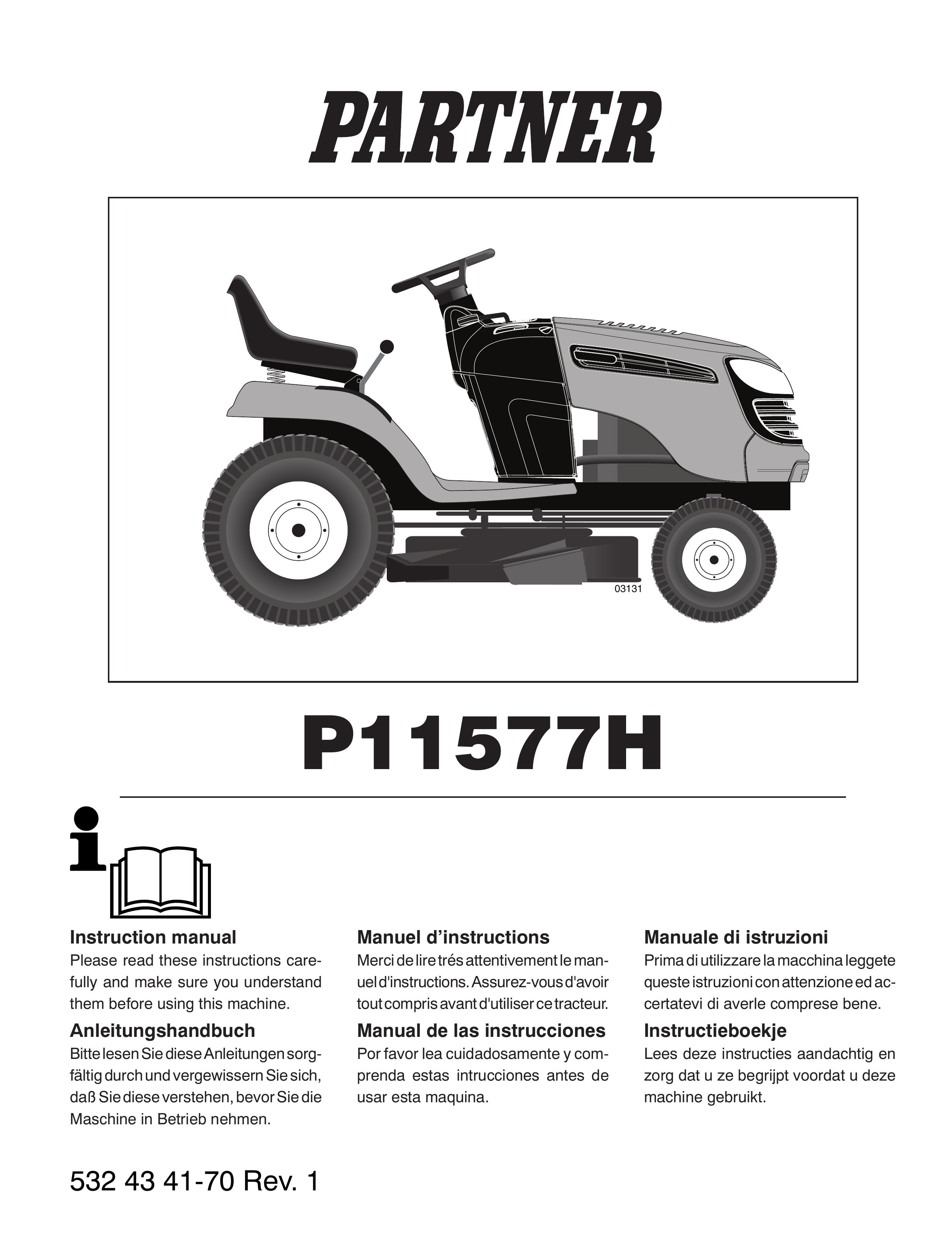 Partner Tech P11577H Lawn Mower User Manual