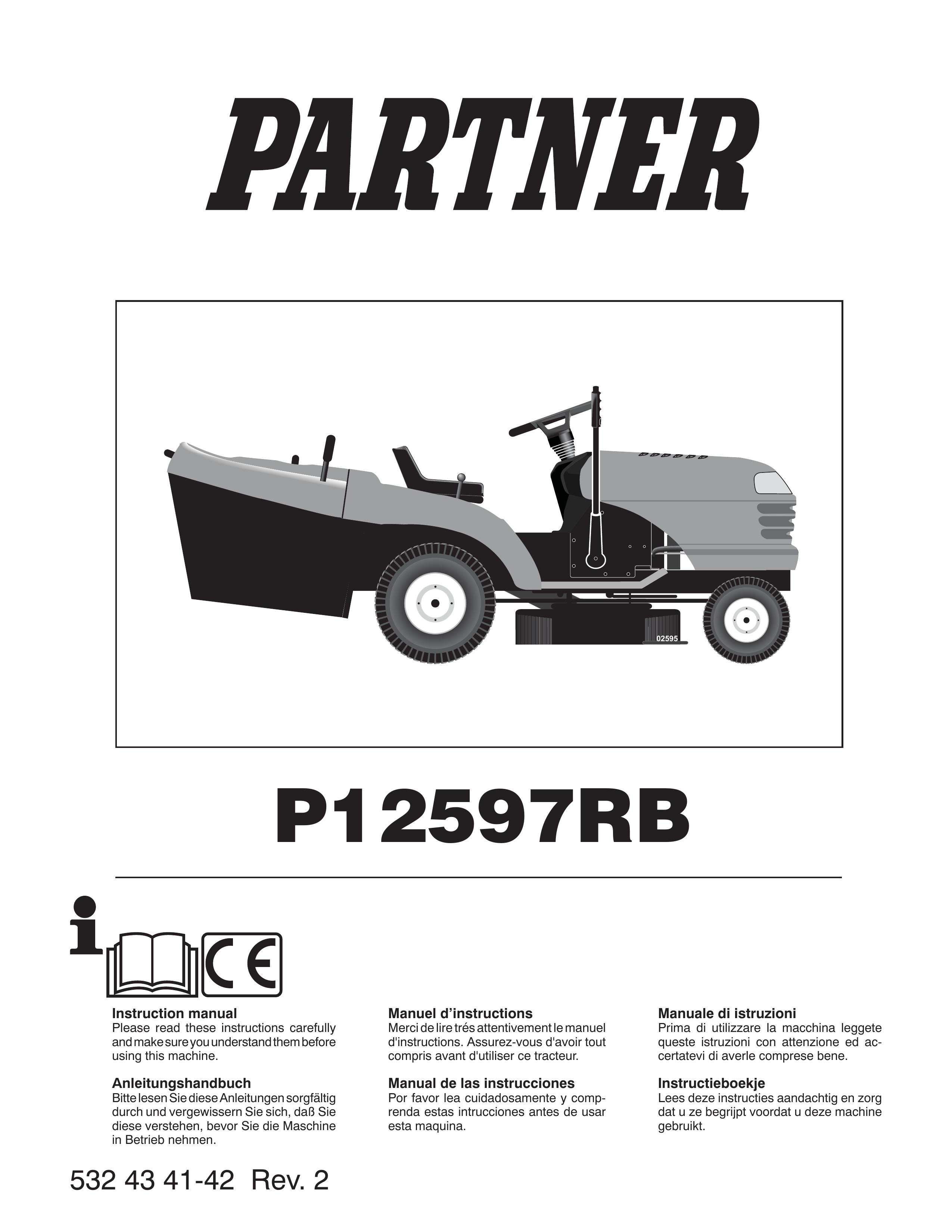 Partner Tech P12597RB Lawn Mower User Manual