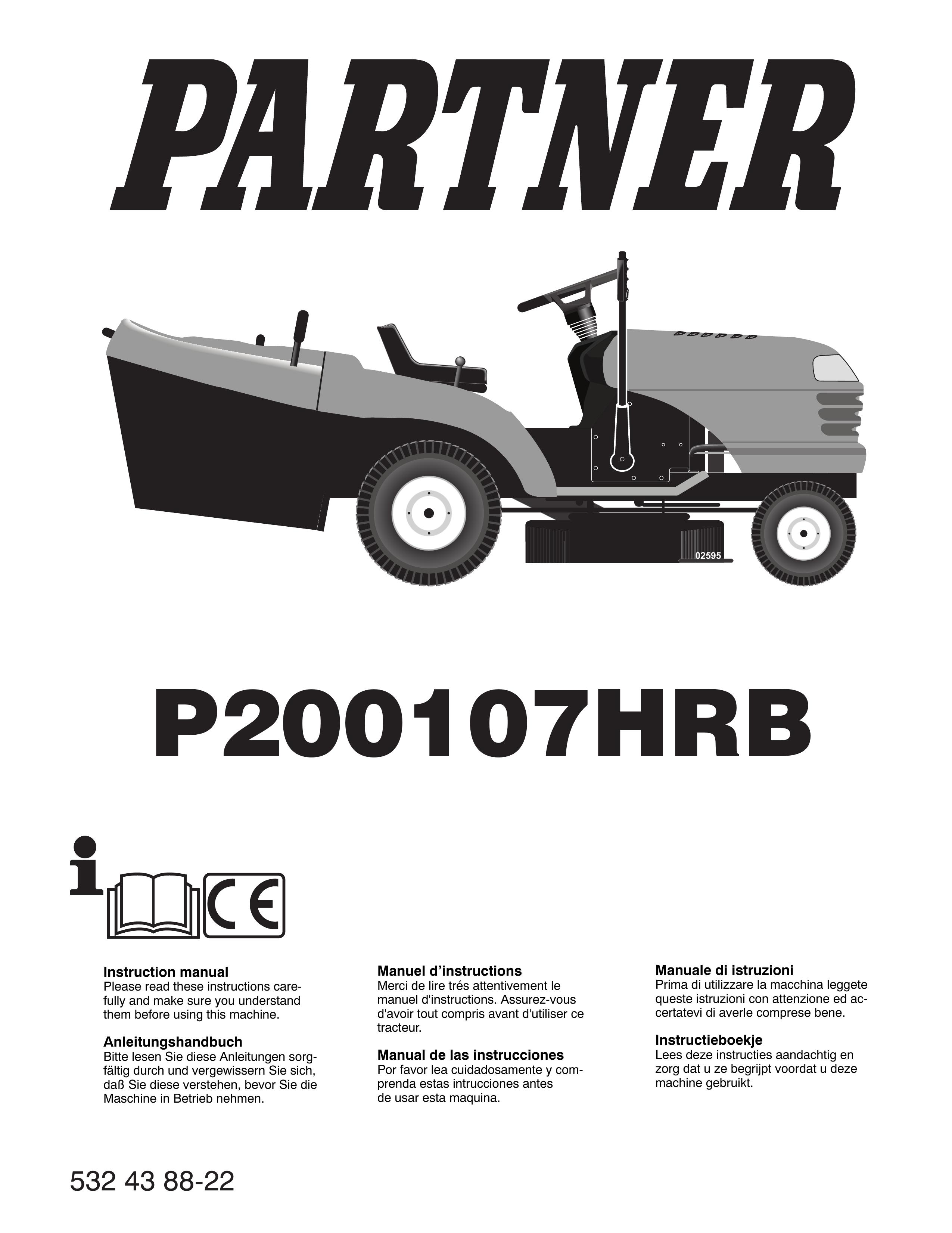 Partner Tech P200107HRB Lawn Mower User Manual