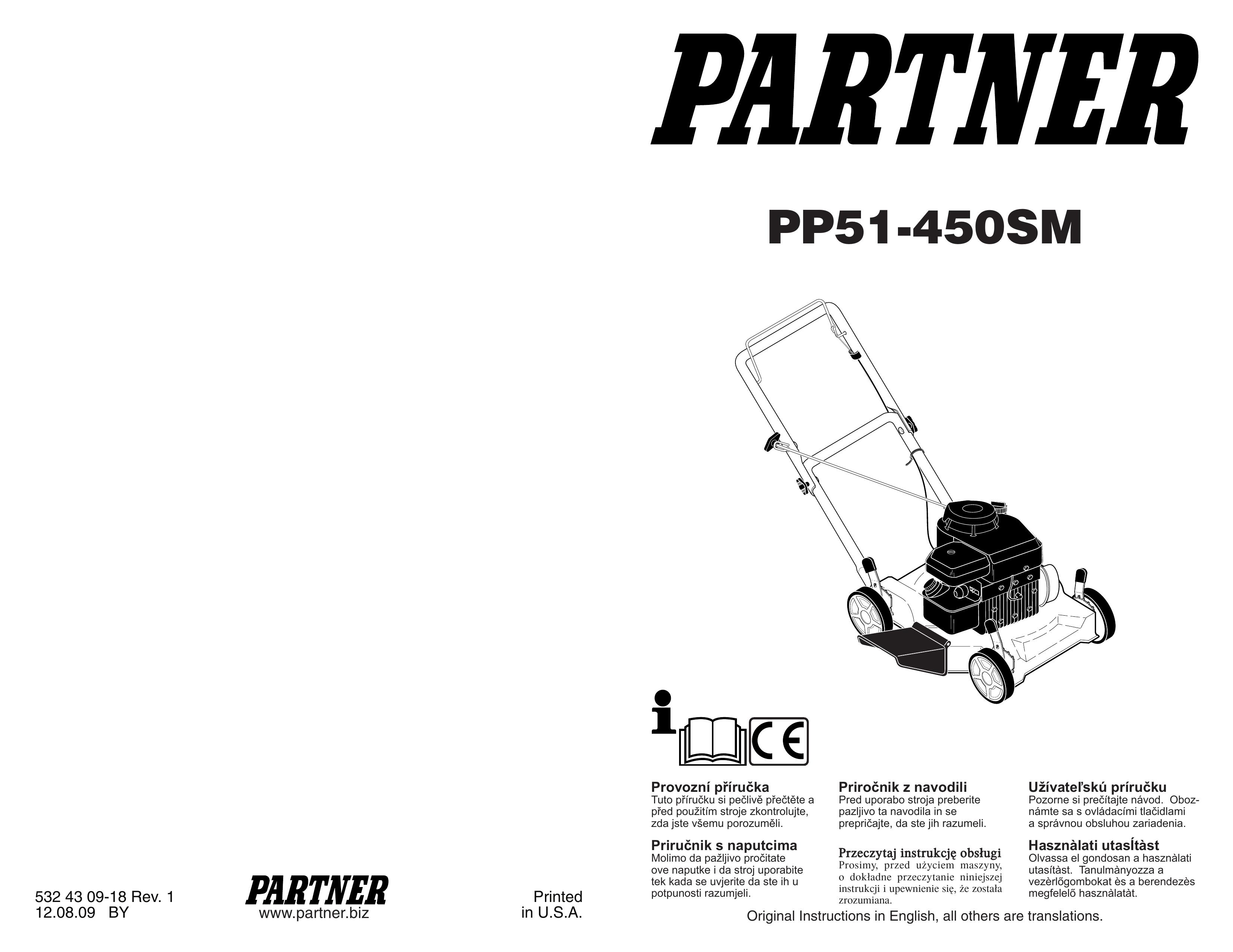 Partner Tech PP51-450SM Lawn Mower User Manual
