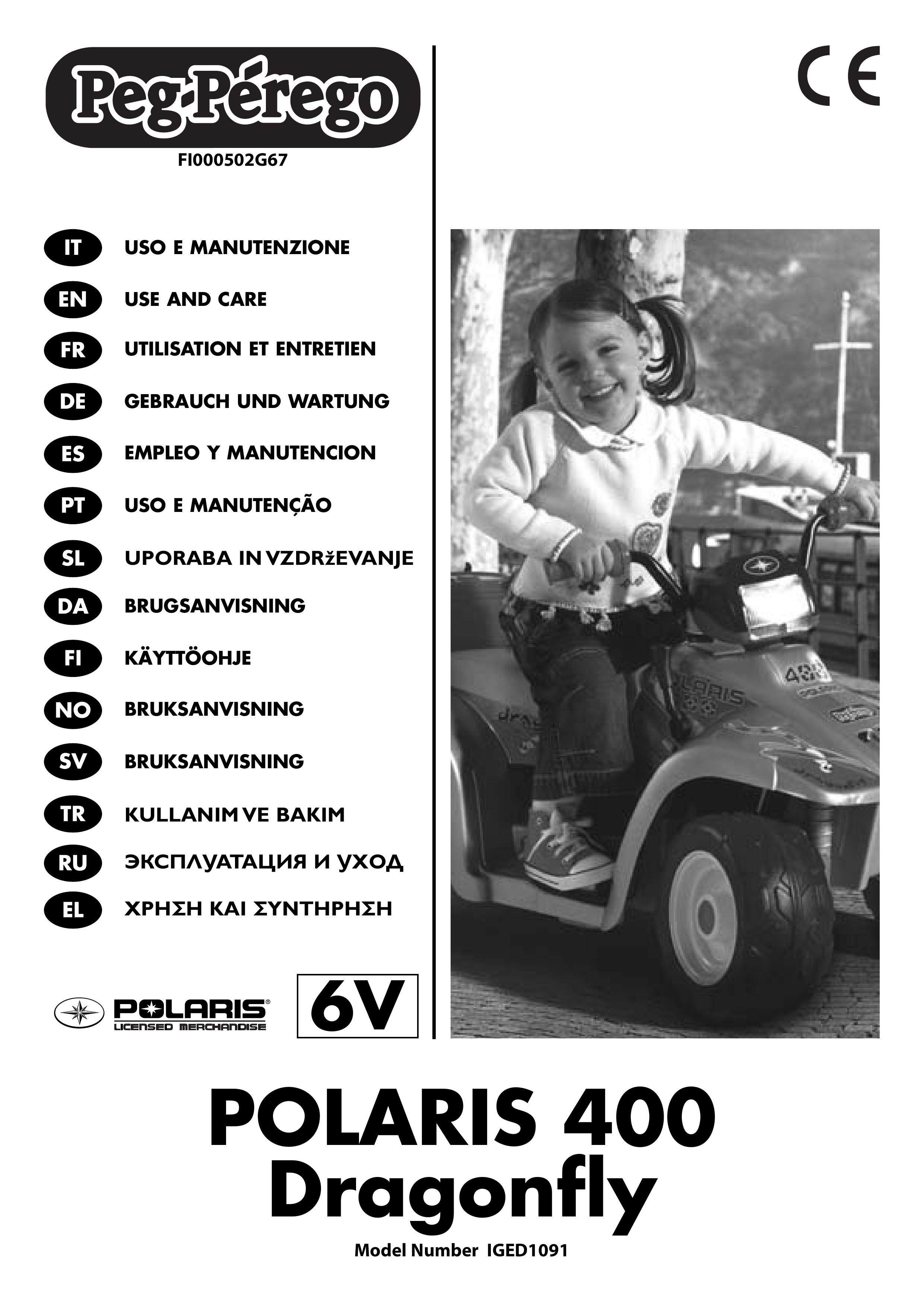 Peg-Perego IGED1091 Lawn Mower User Manual