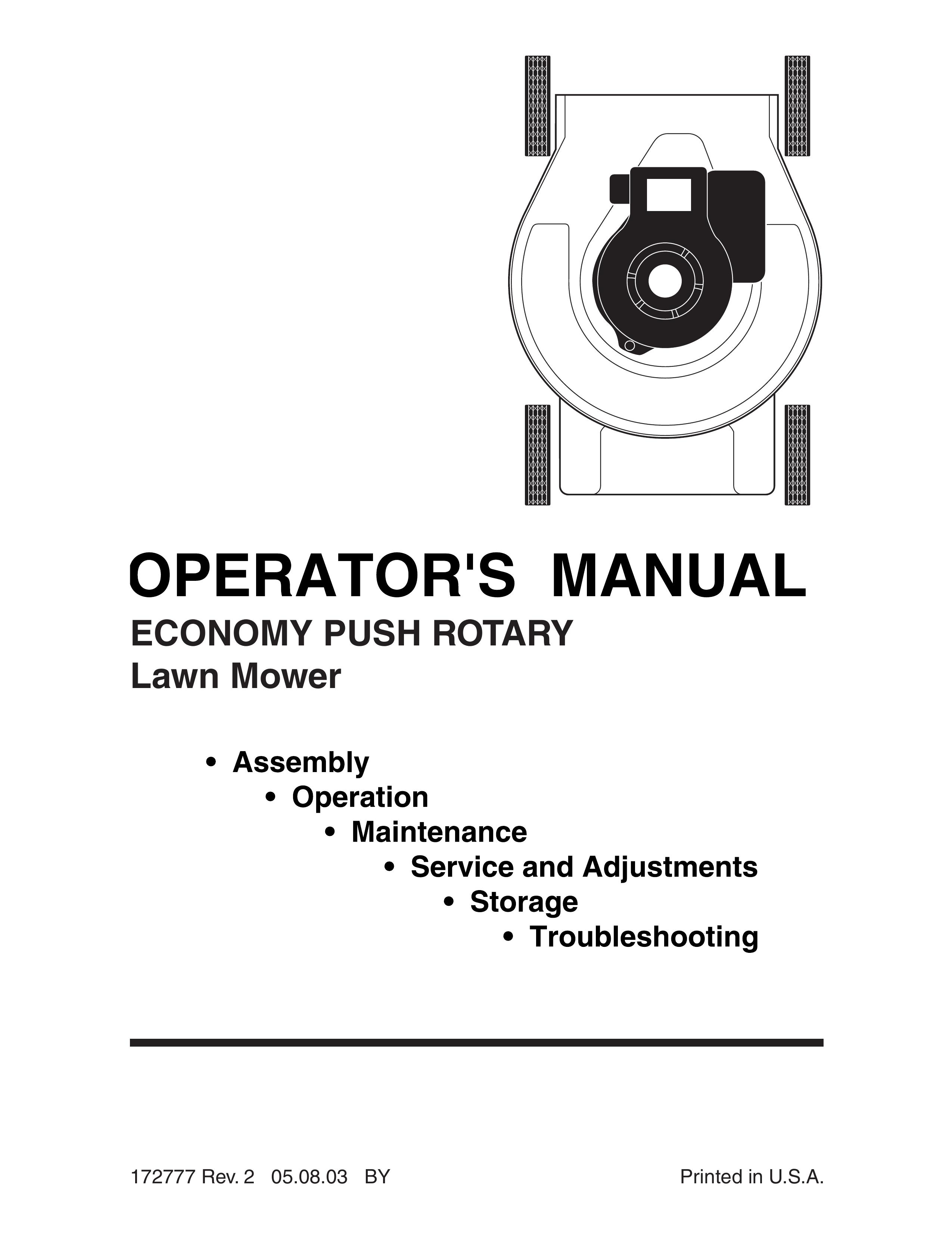 Poulan 172777 Lawn Mower User Manual