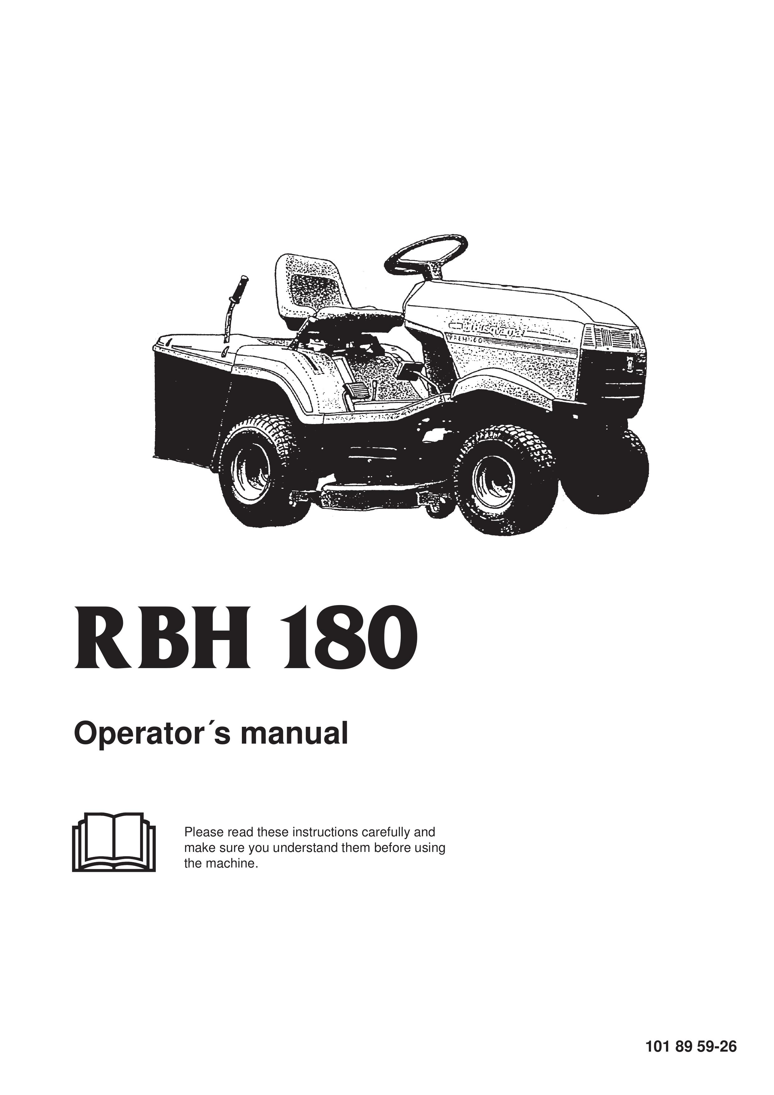 RBH Sound RBH 180 Lawn Mower User Manual