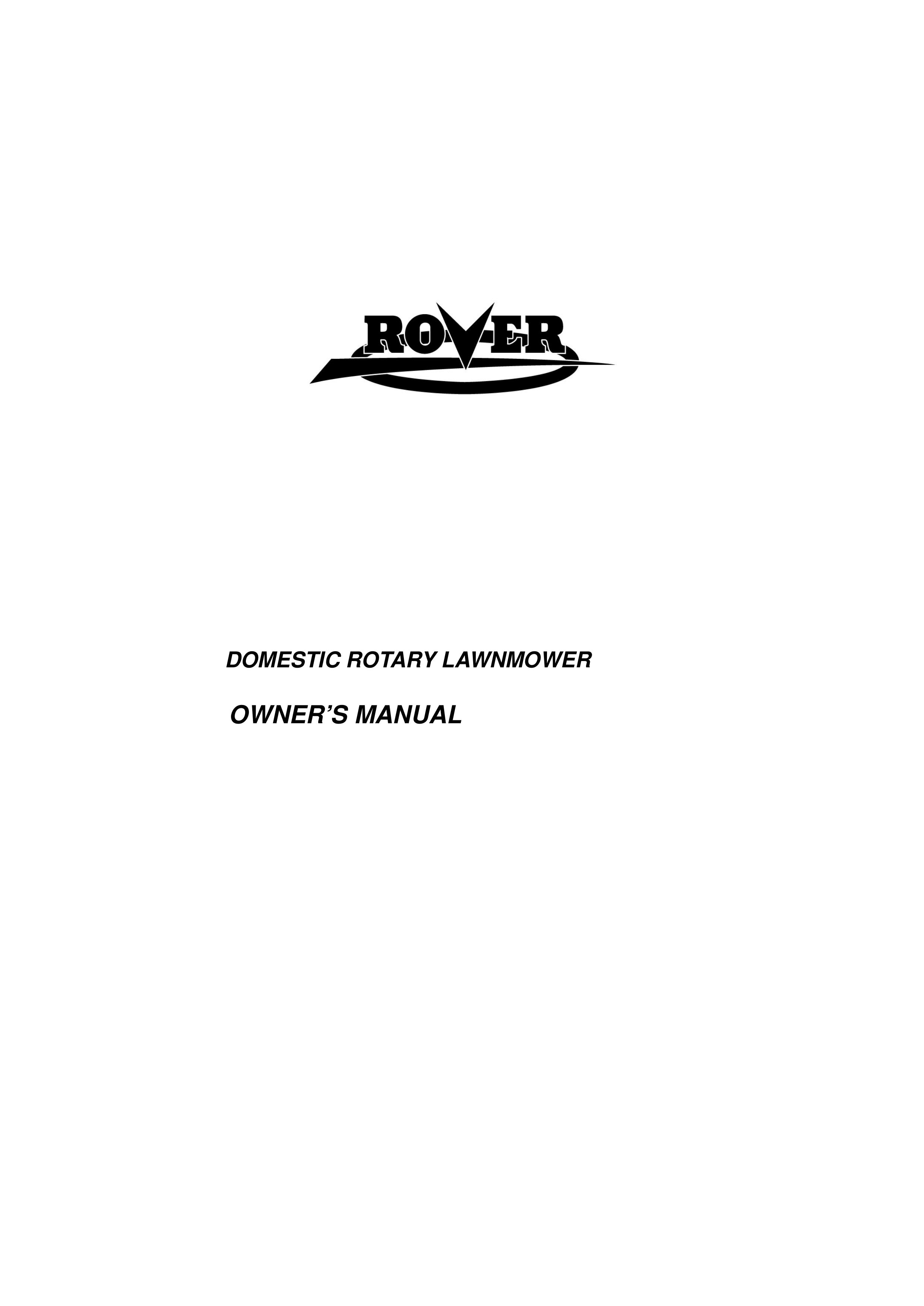 Rover Domestic Rotary Lawnmower Lawn Mower User Manual