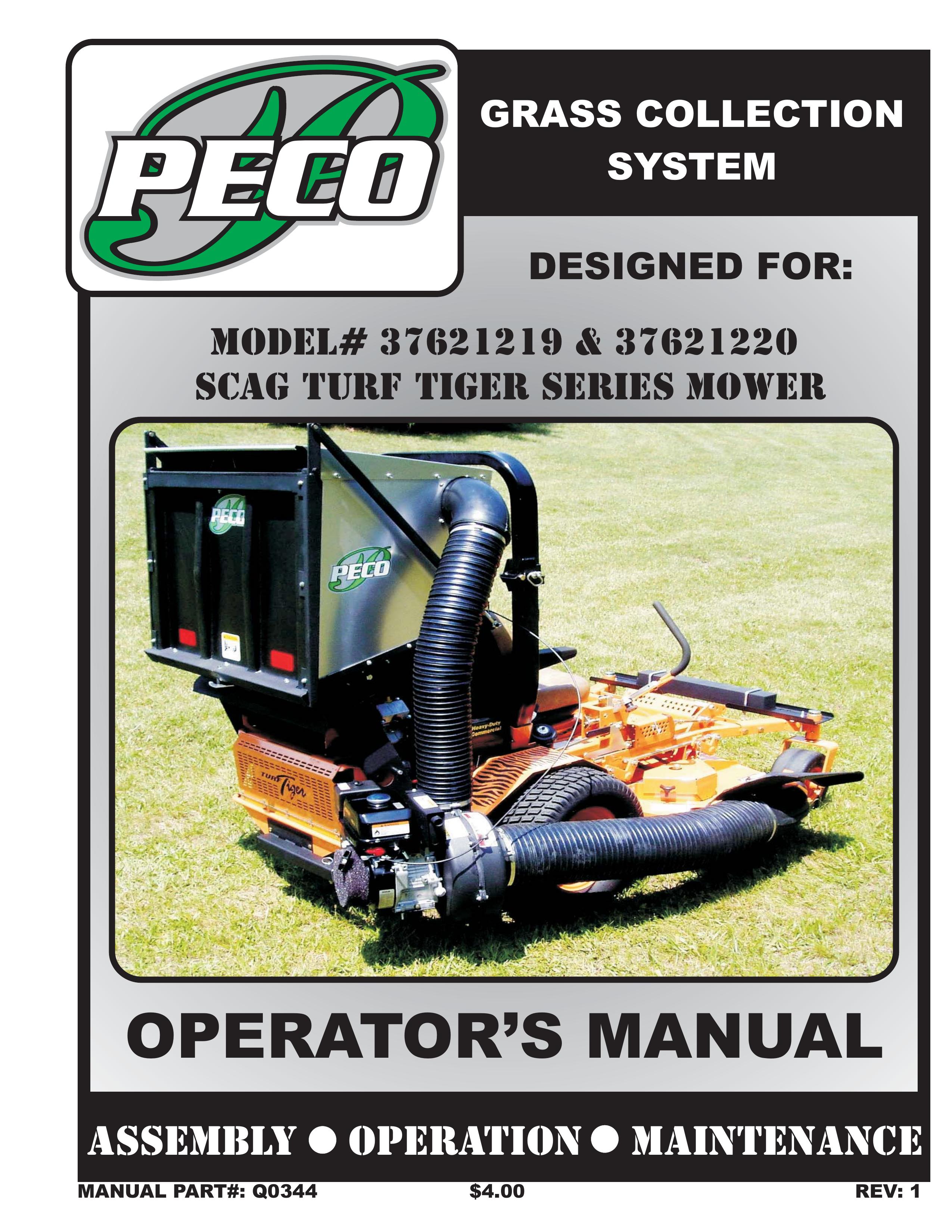Scag Power Equipment 37621219, 37621220 Lawn Mower User Manual