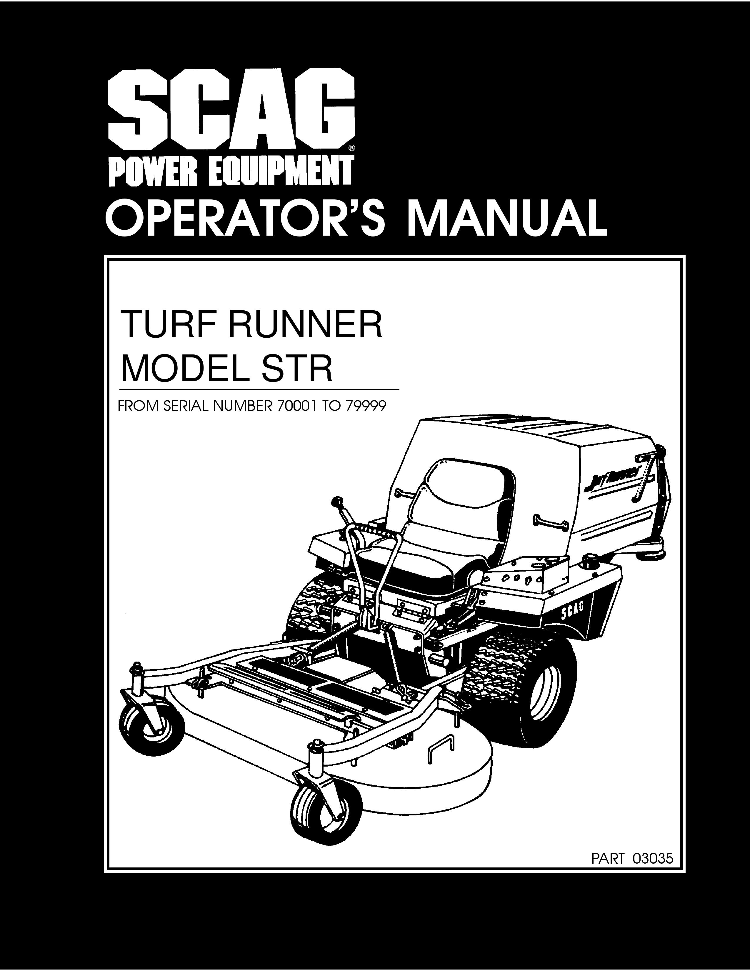 Scag Power Equipment 70001, 79999 Lawn Mower User Manual