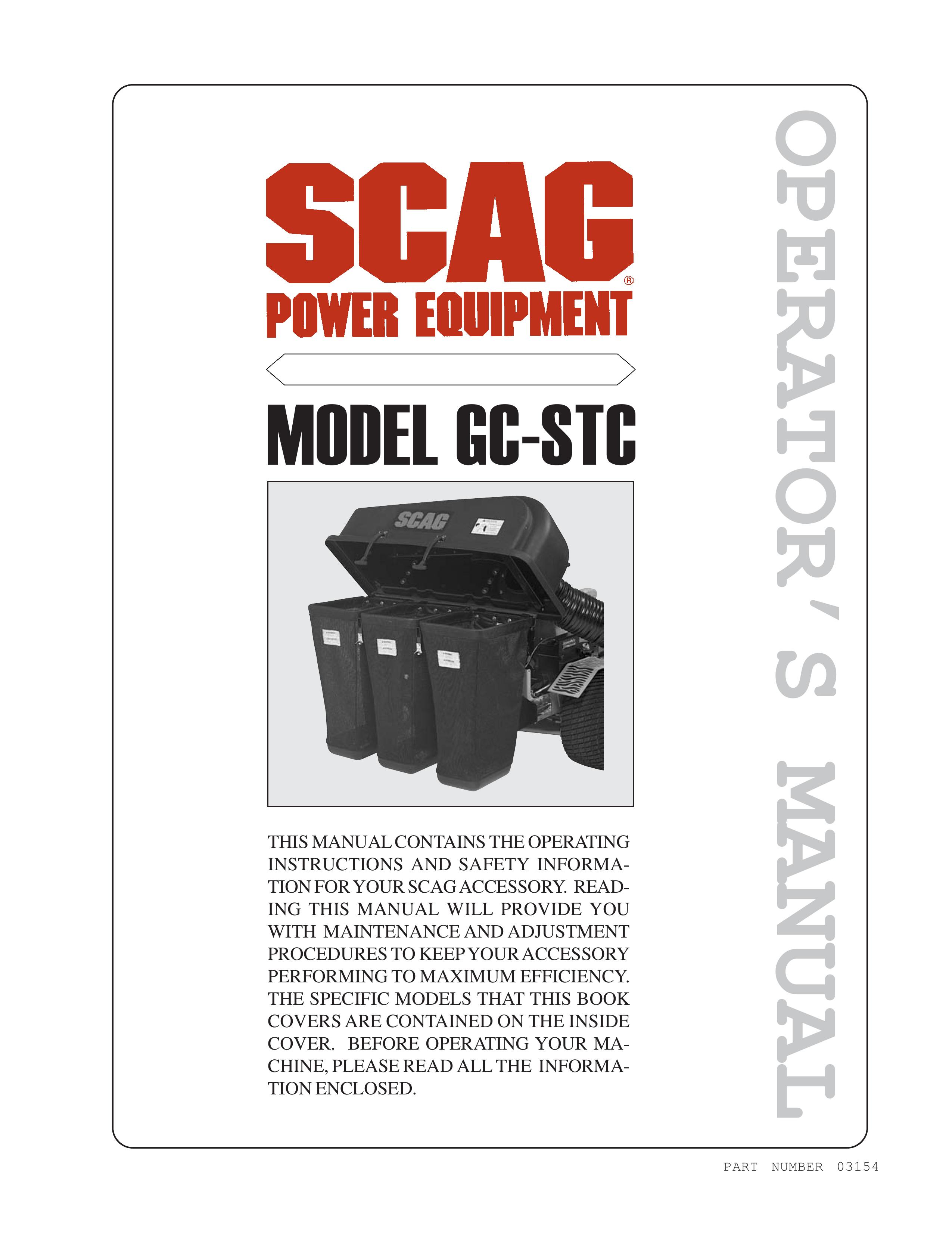 Scag Power Equipment GC-STC Lawn Mower User Manual