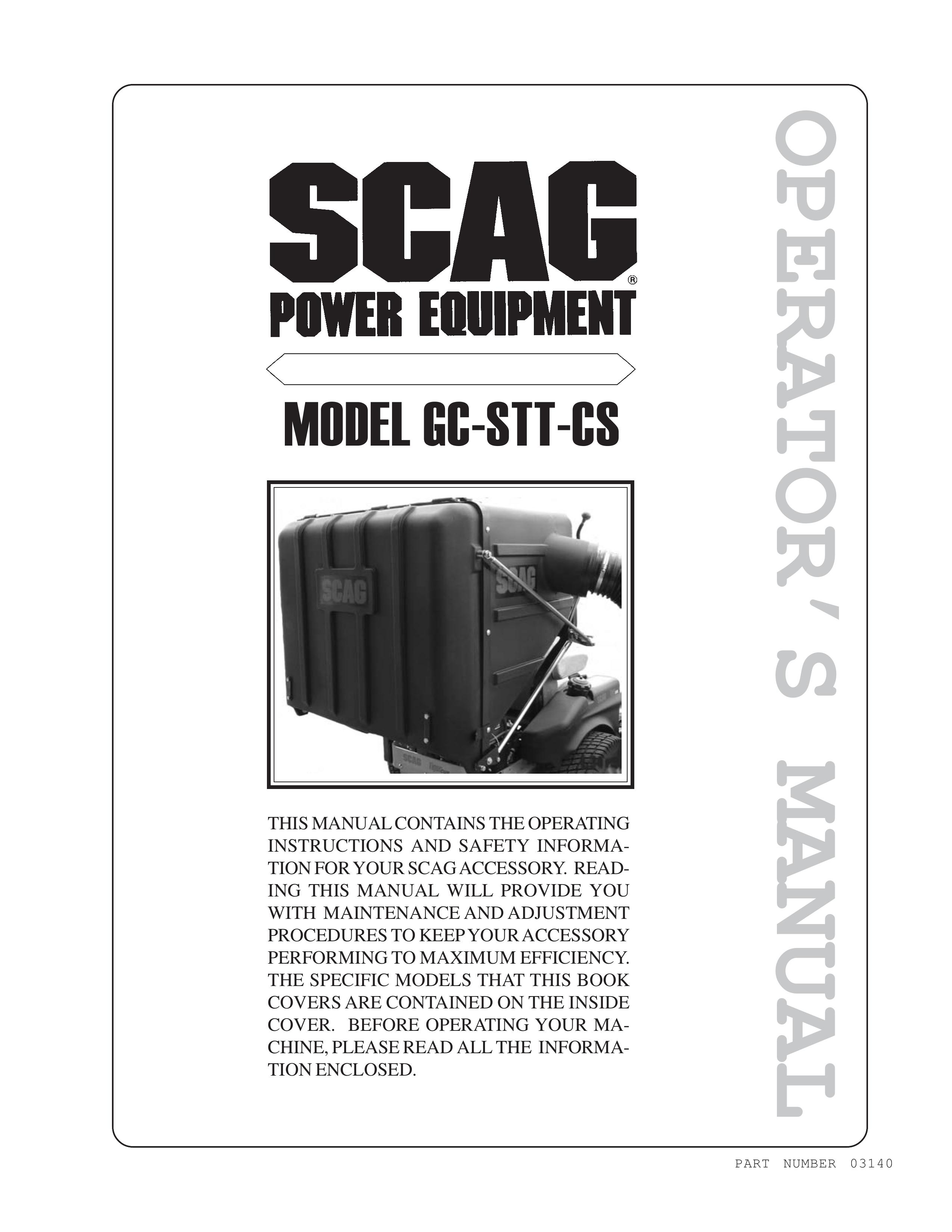 Scag Power Equipment GC-STT-CS Lawn Mower User Manual