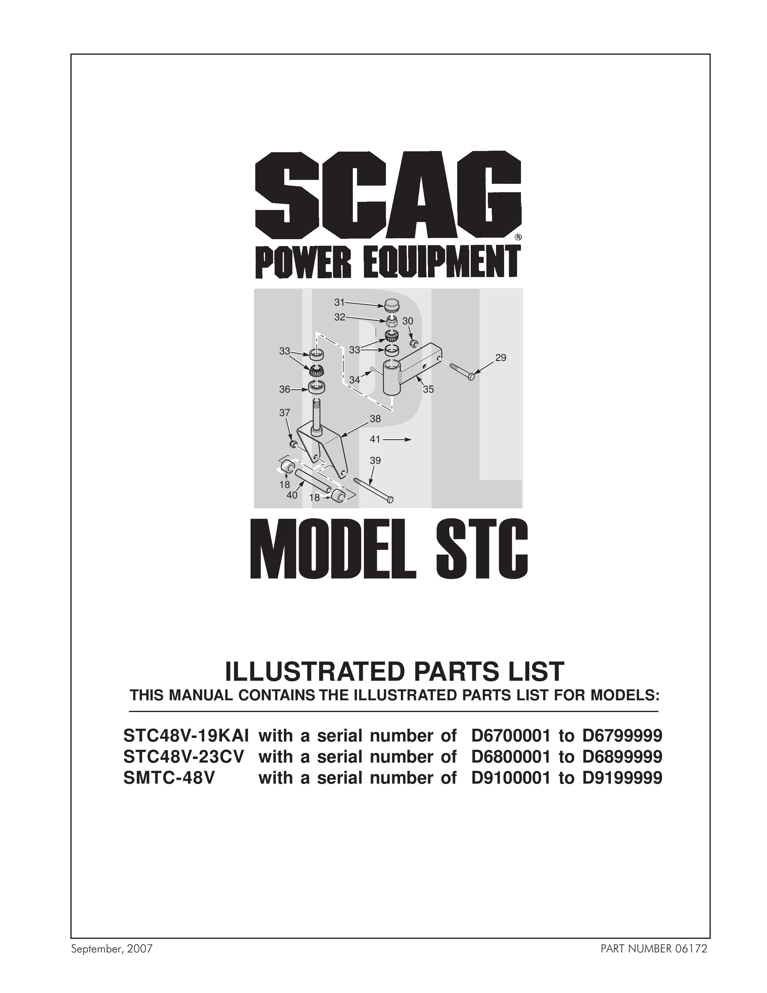 Scag Power Equipment SMTC-48V Lawn Mower User Manual
