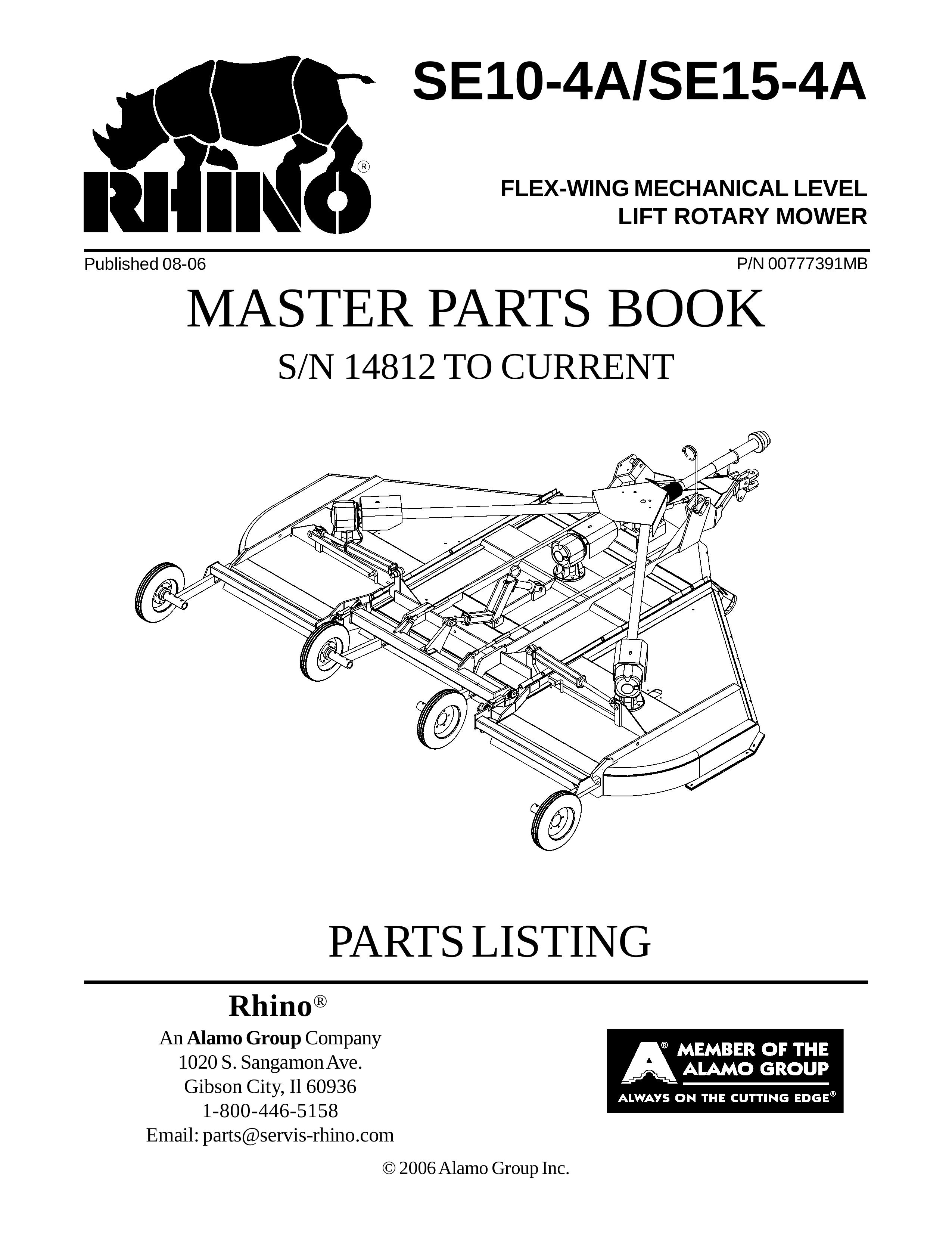 Servis-Rhino SE15-4A Lawn Mower User Manual