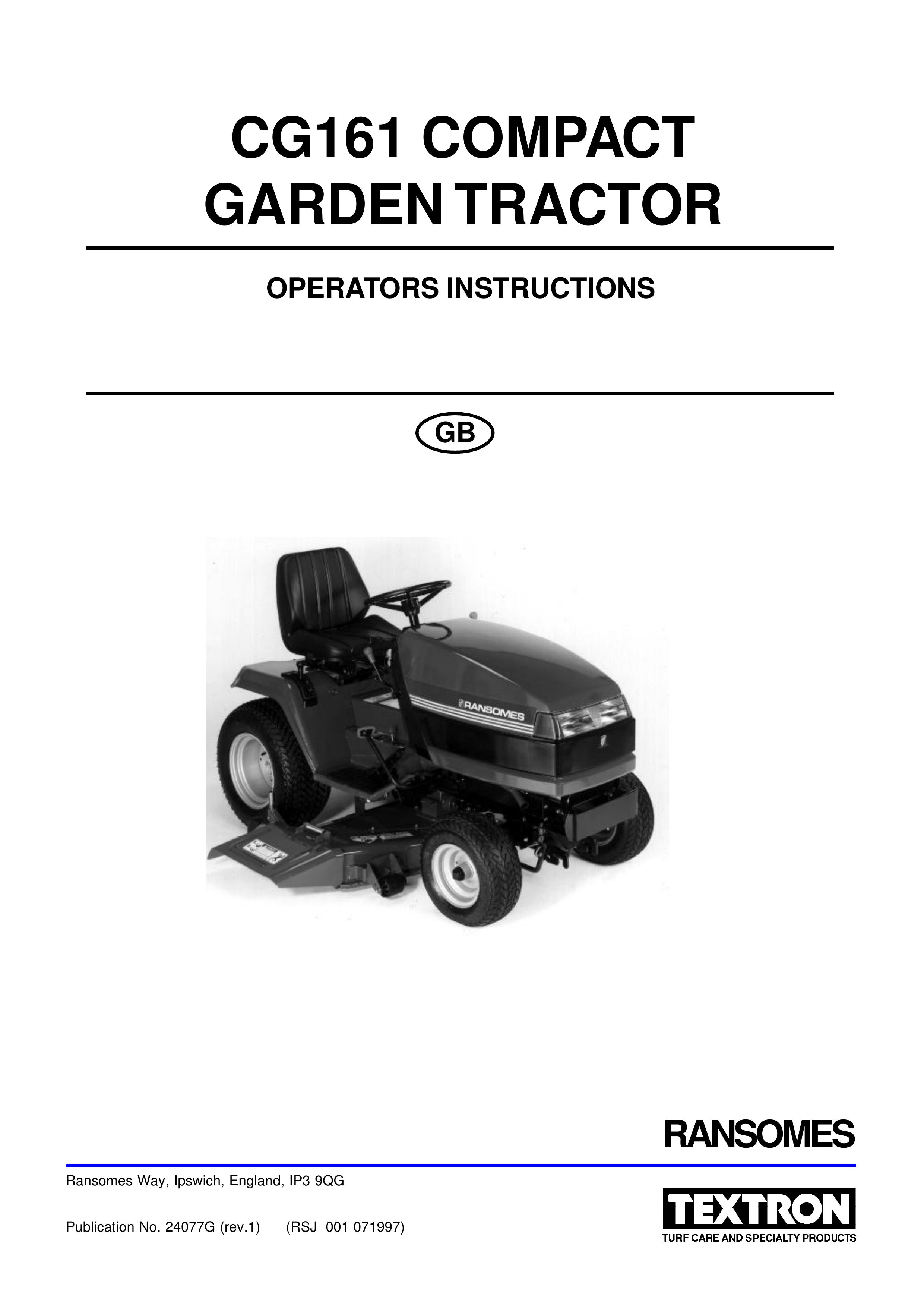 Shibaura CG161 Lawn Mower User Manual