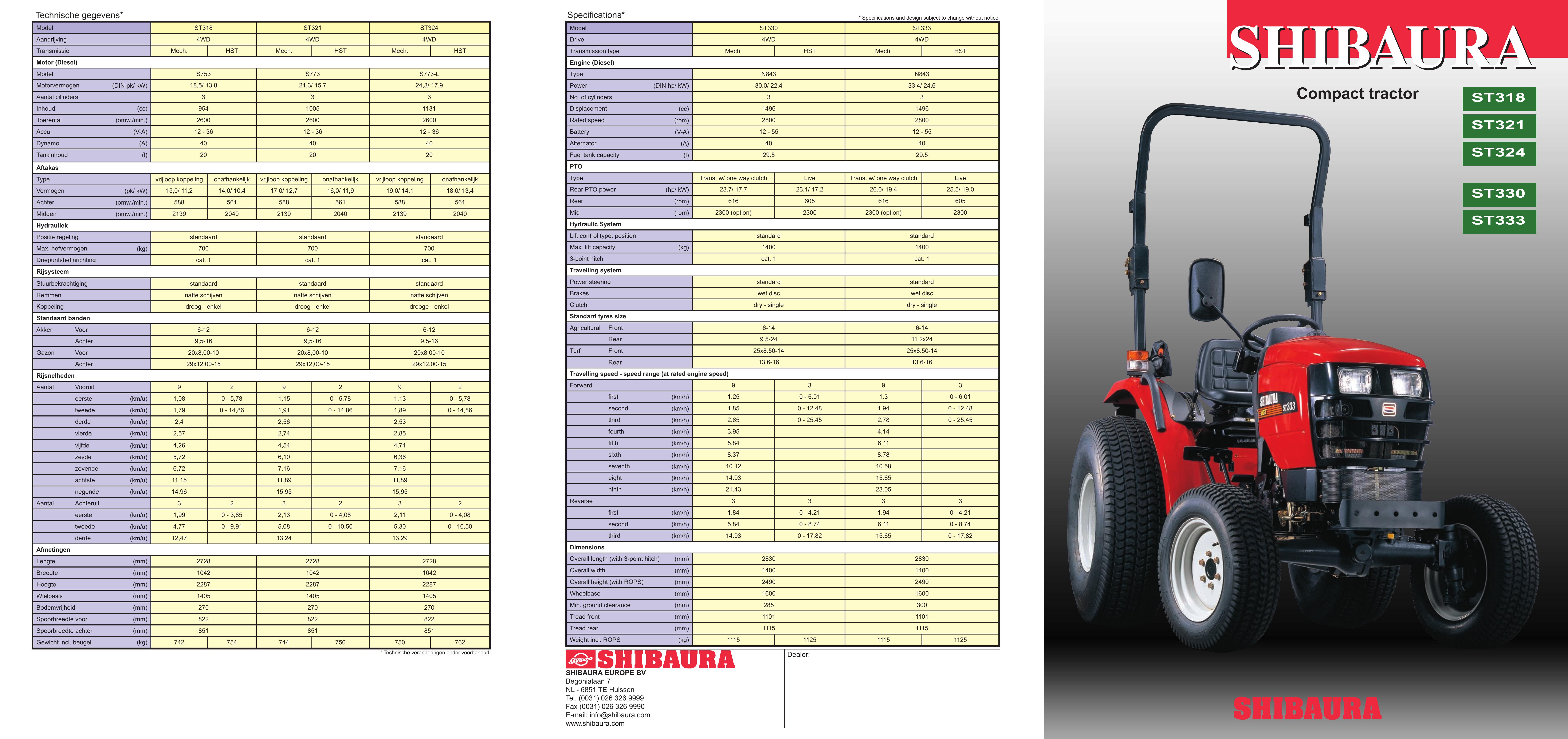 Shibaura ST330 Lawn Mower User Manual