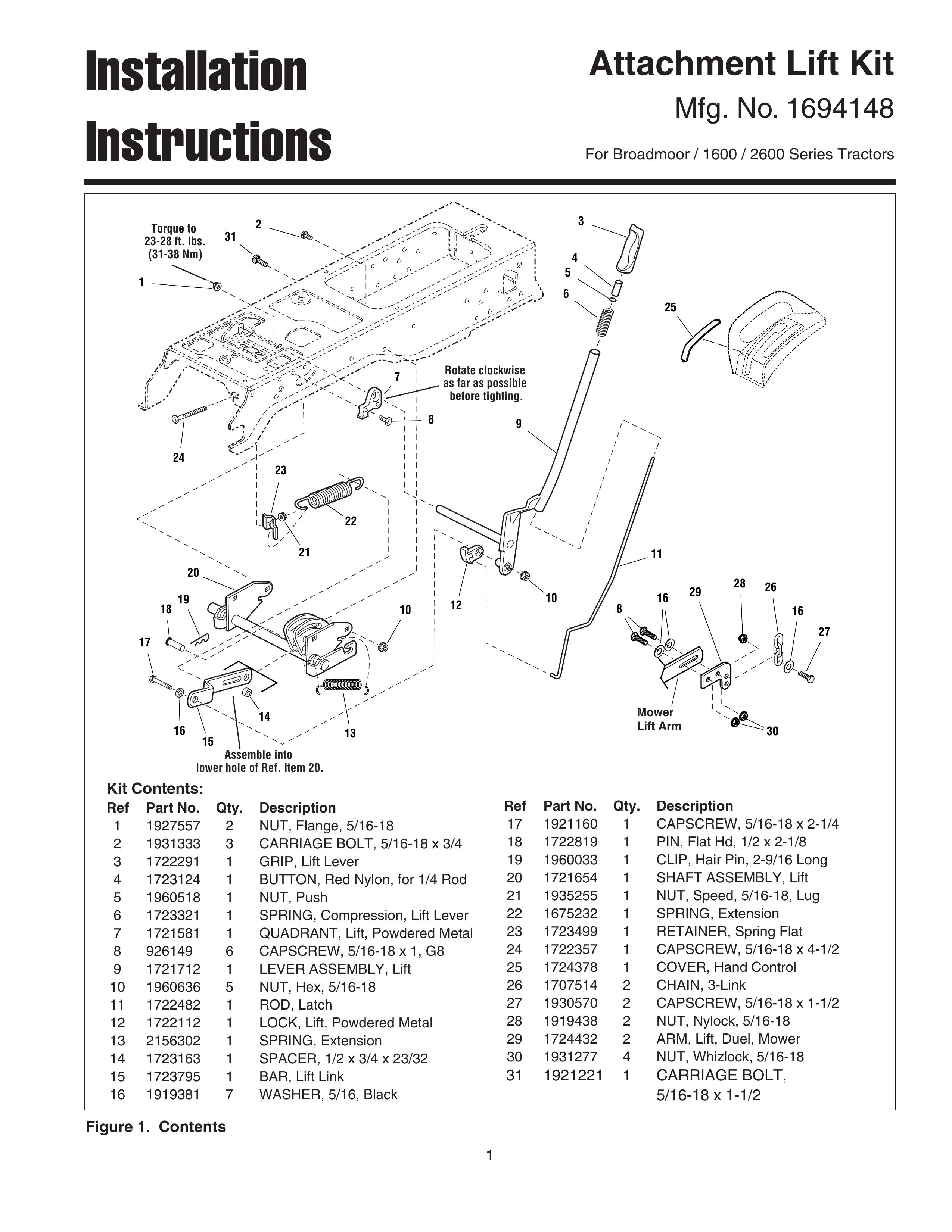 Snapper 1600 Series Lawn Mower User Manual