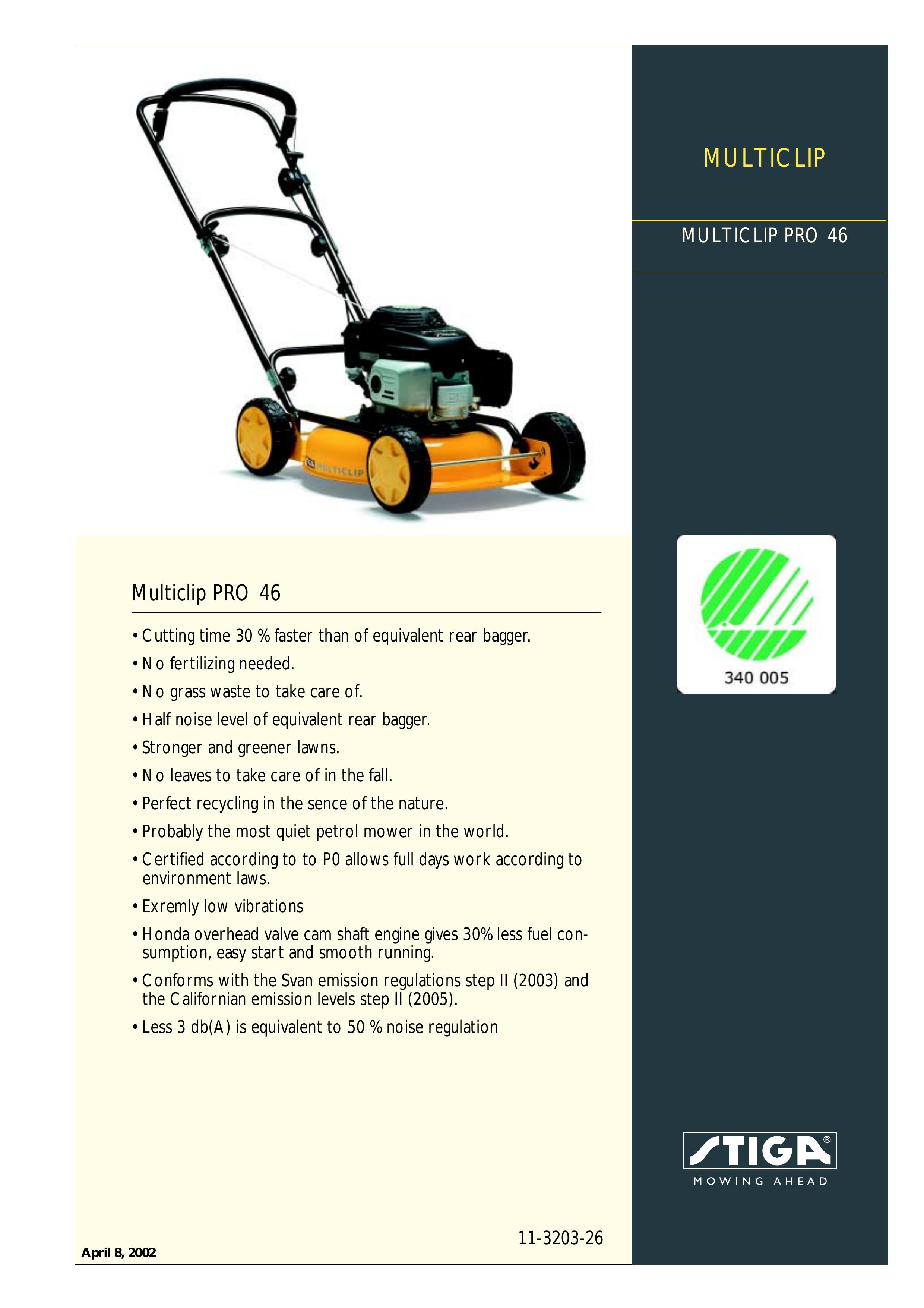 Stiga 11-3203-26 Lawn Mower User Manual