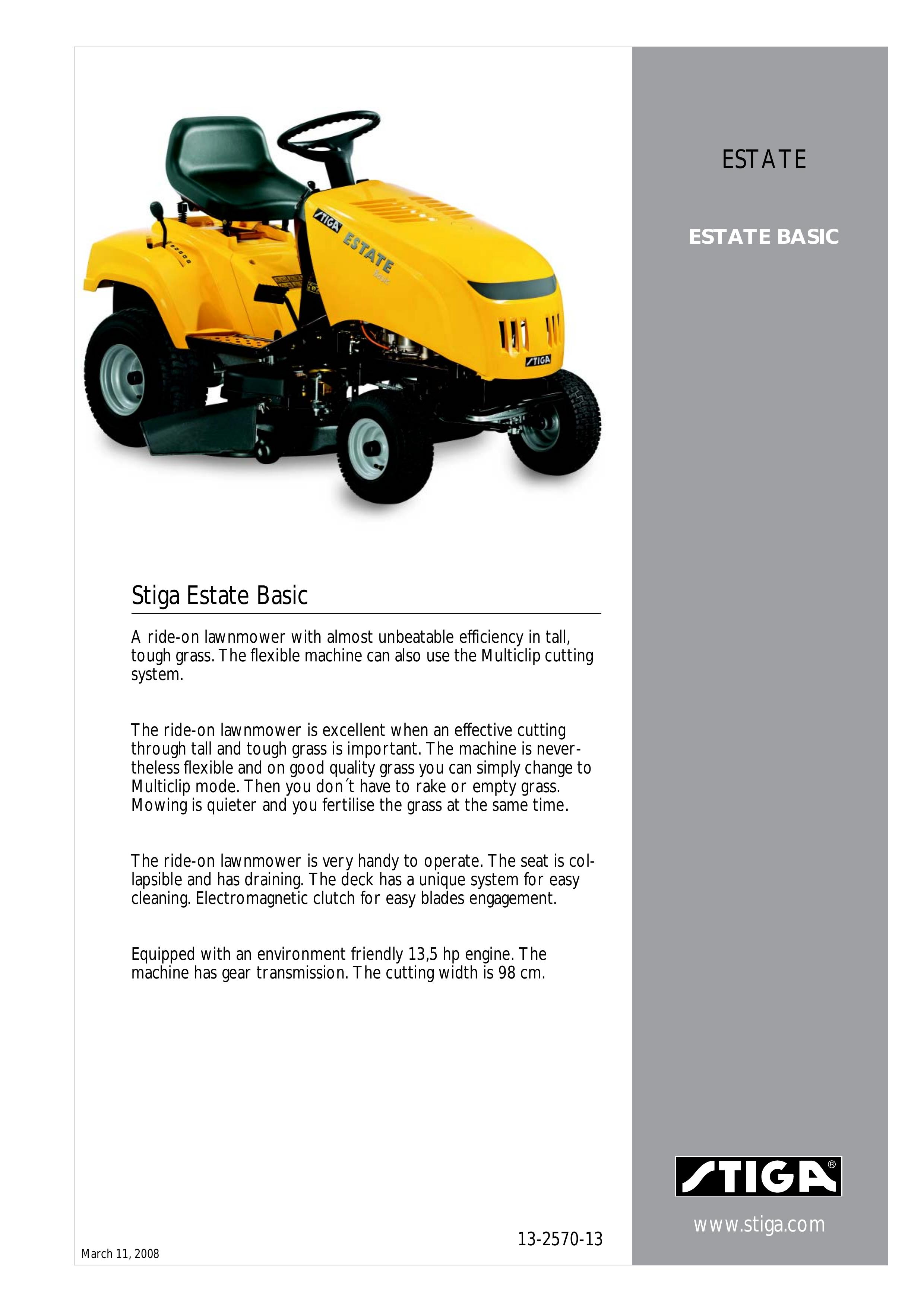 Stiga 13-2570-13 Lawn Mower User Manual