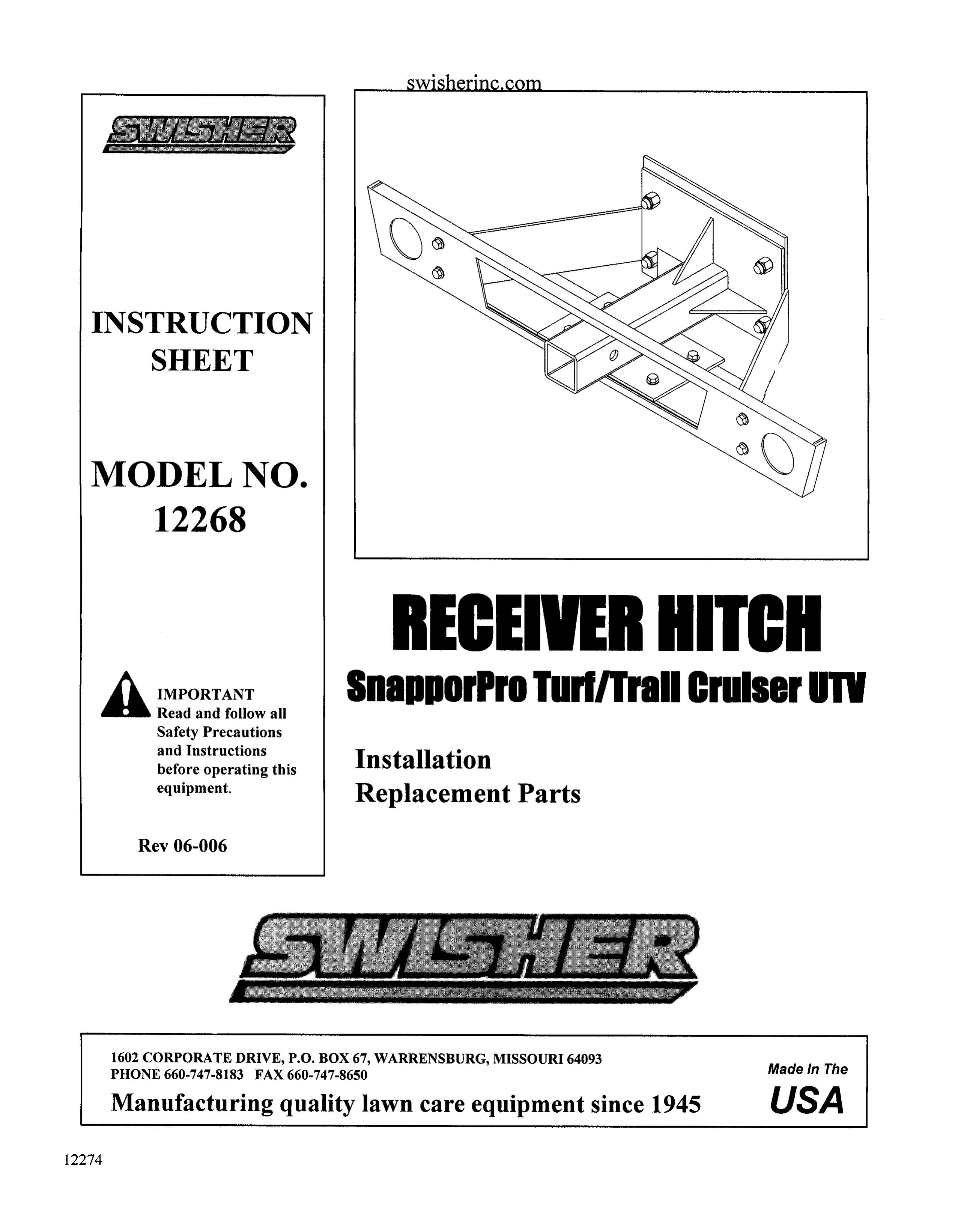 Swisher 12268 Lawn Mower User Manual