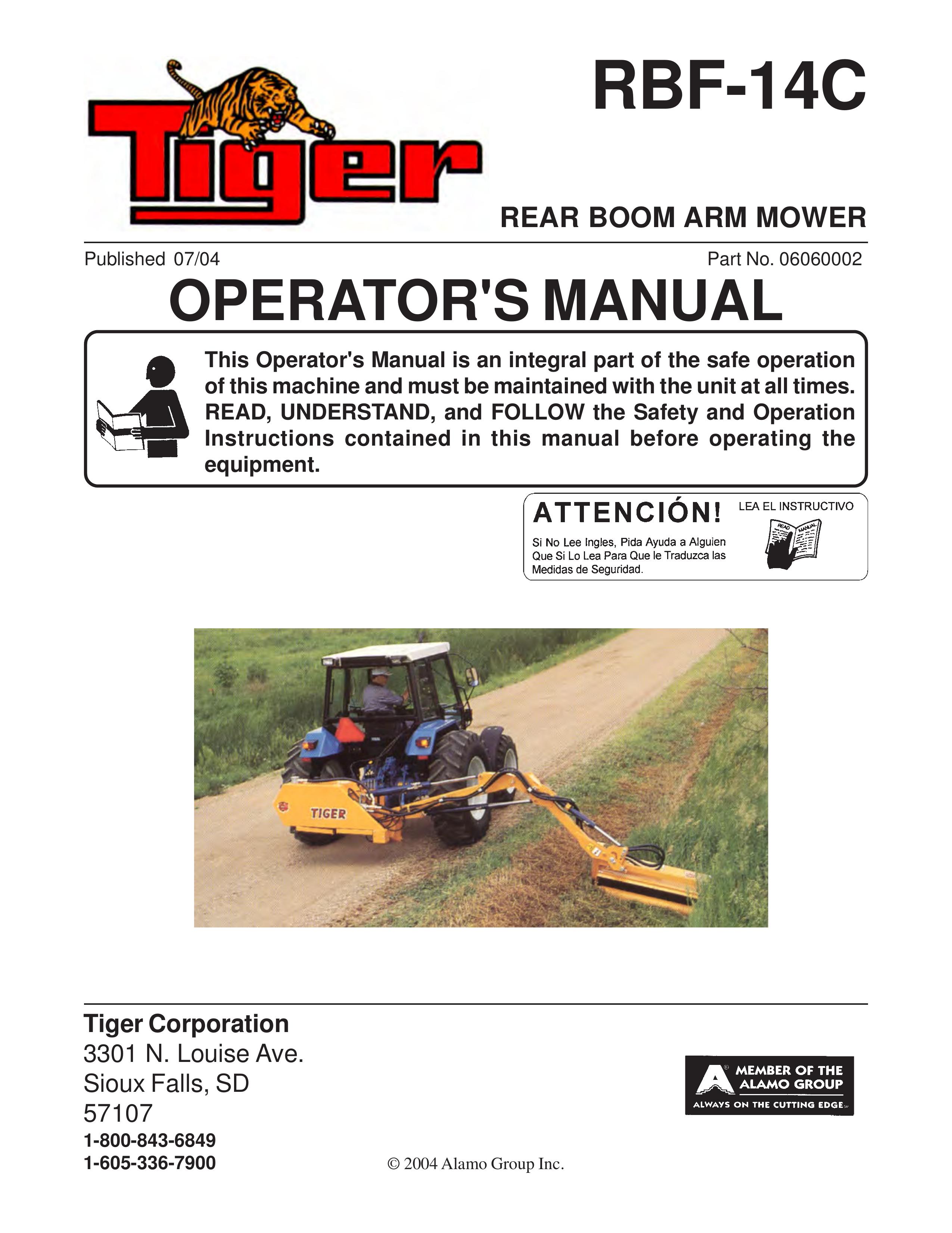 Tiger RBF-14C Lawn Mower User Manual
