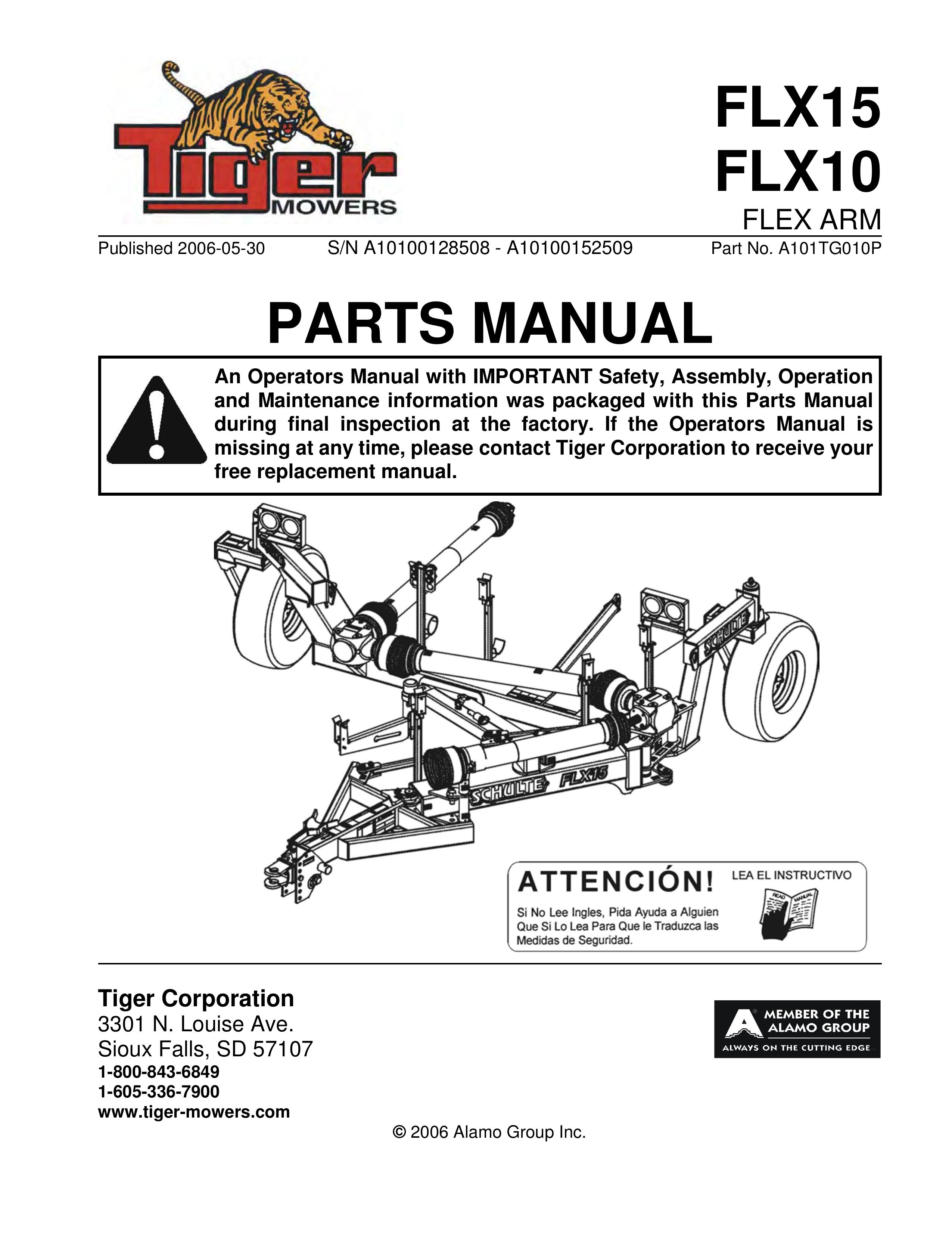 Tiger Mowers FLX10 Lawn Mower User Manual