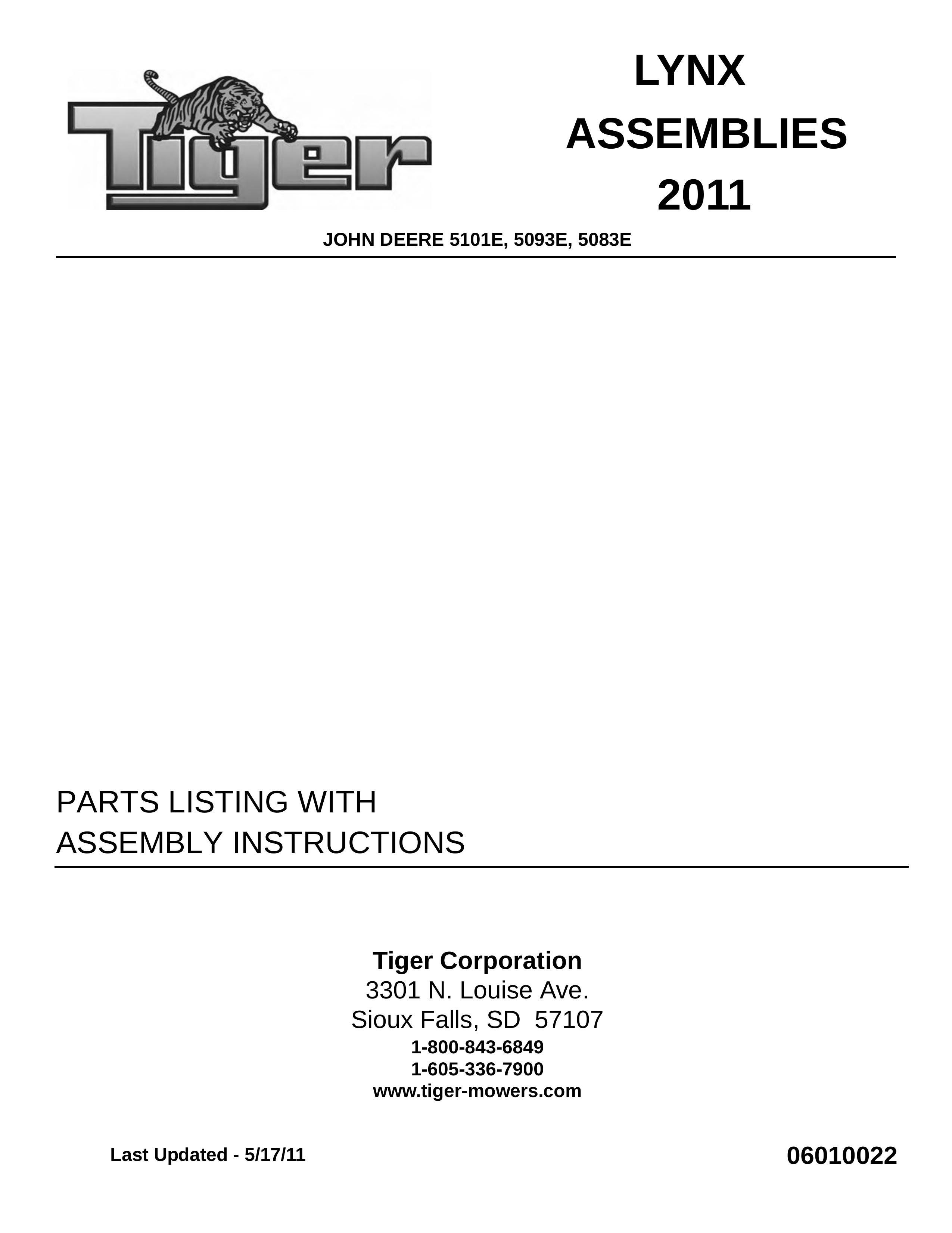 Tiger Products Co., Ltd 5083E Lawn Mower User Manual