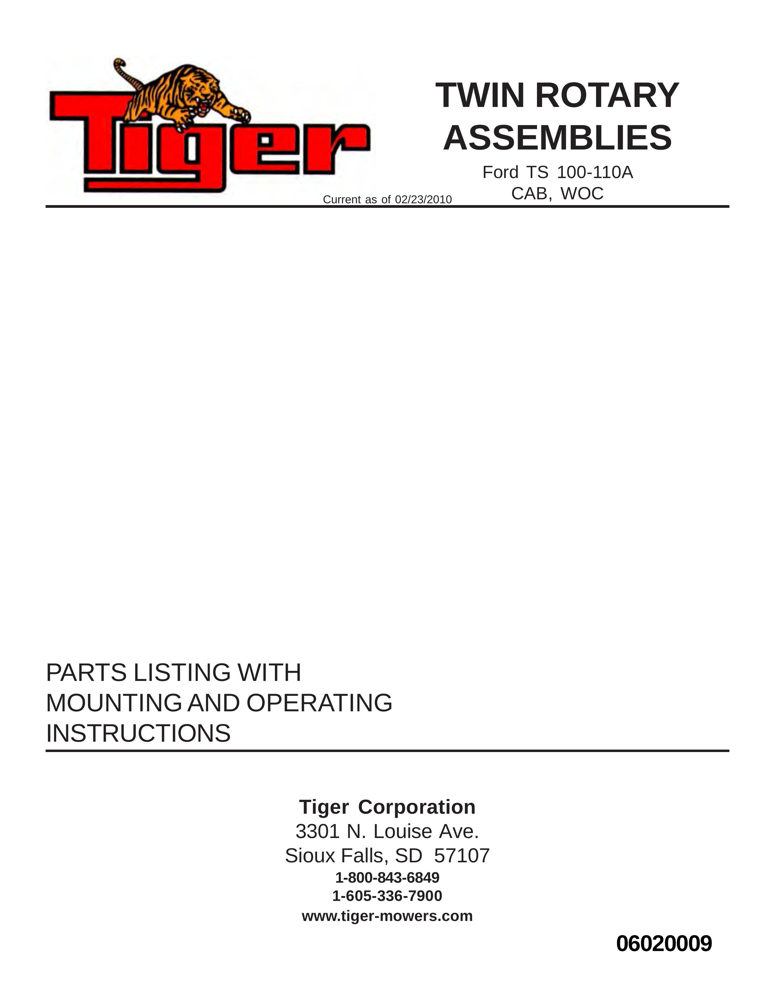 Tiger Products Co., Ltd 6020009 Lawn Mower User Manual