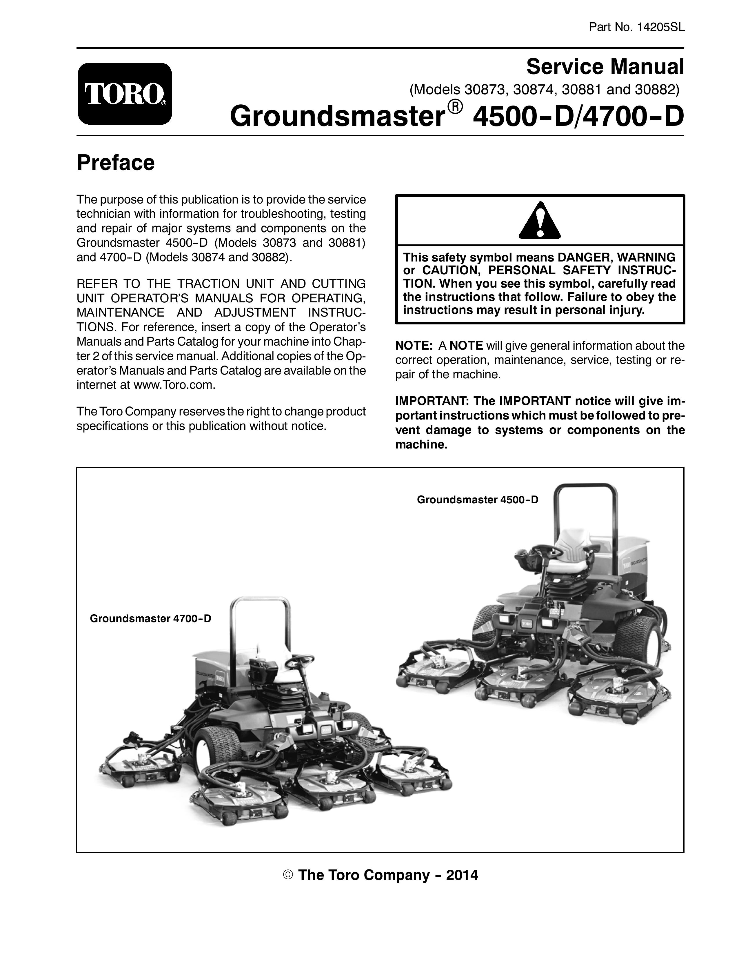 Toro 30873 Lawn Mower User Manual