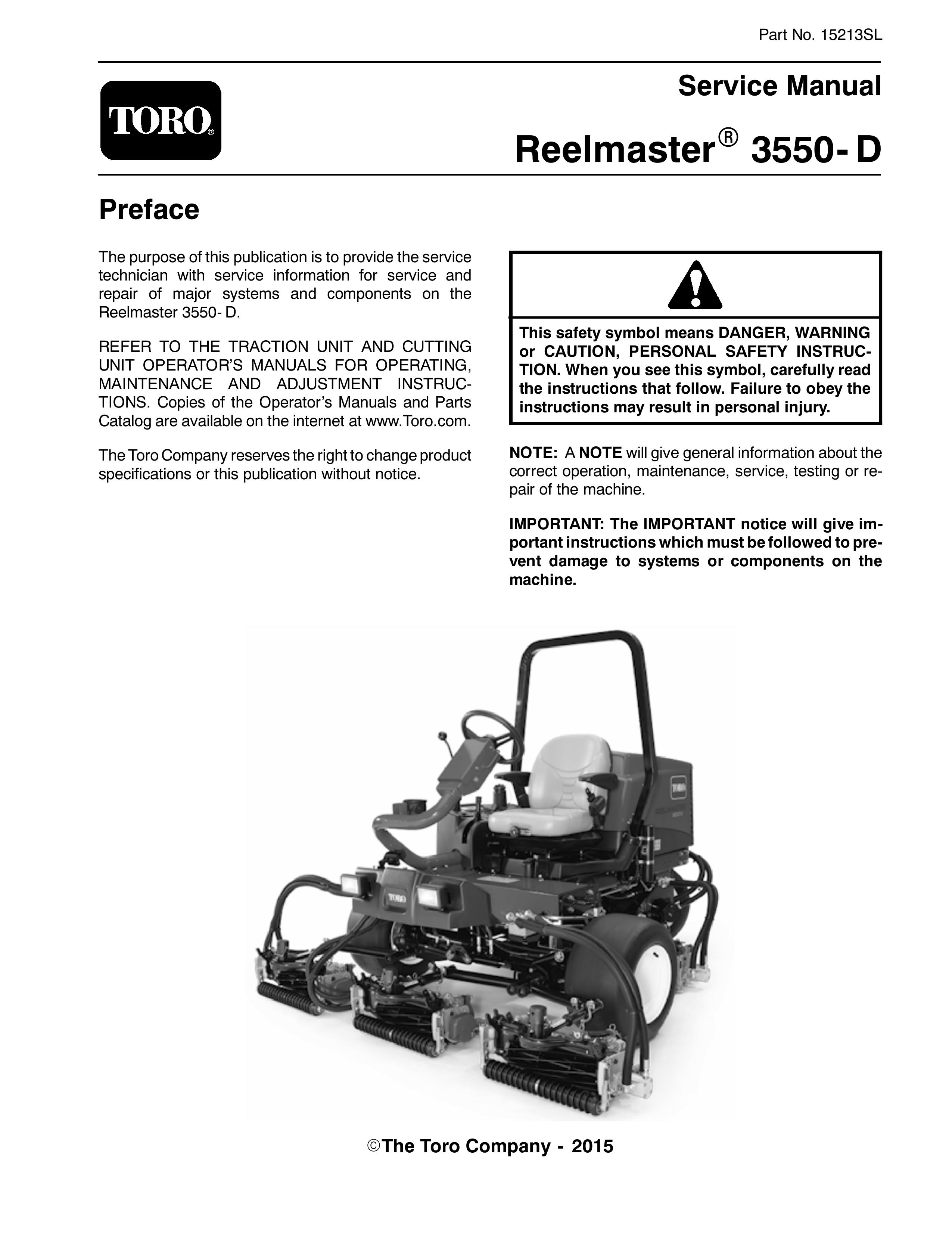 Toro 3550-D Lawn Mower User Manual