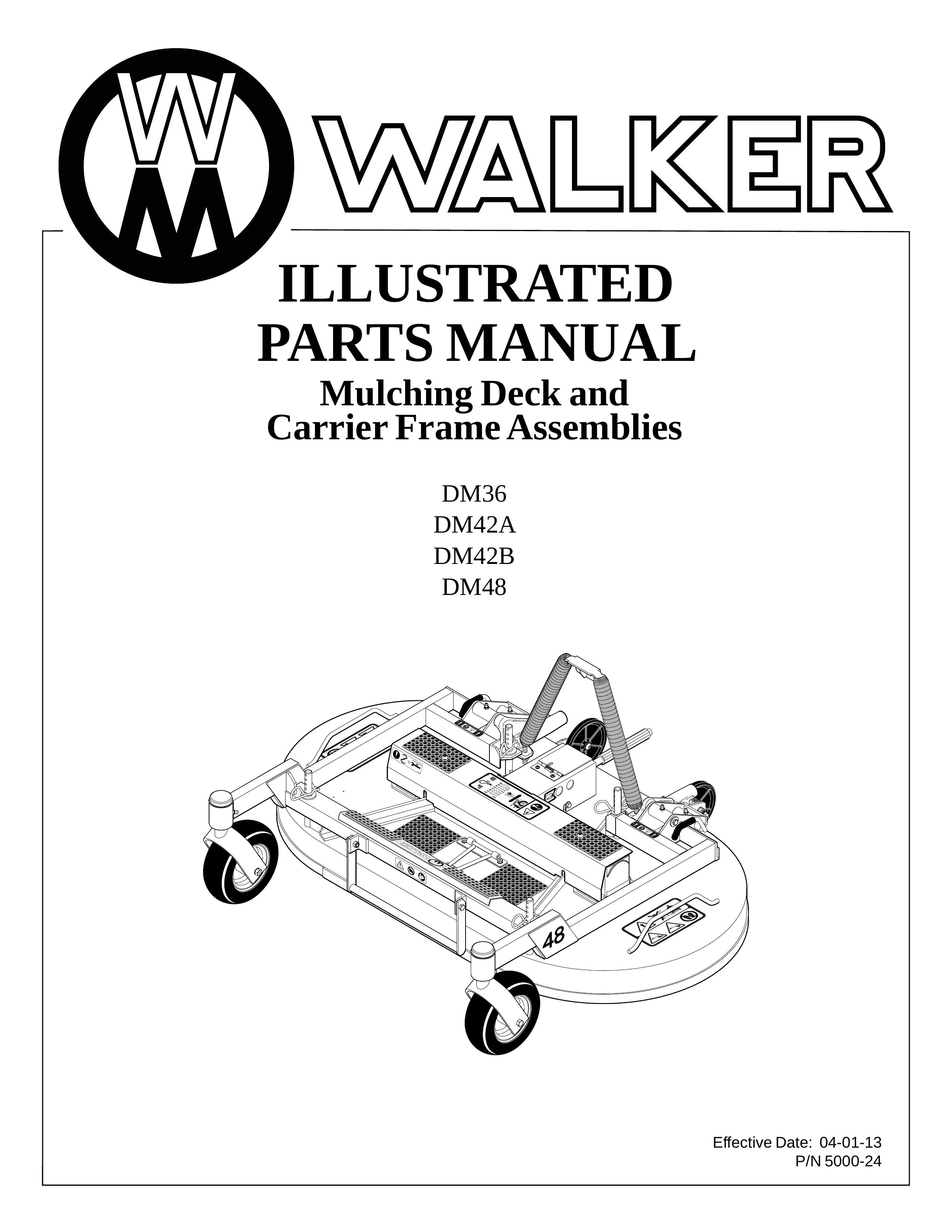 Walker DM42B Lawn Mower User Manual