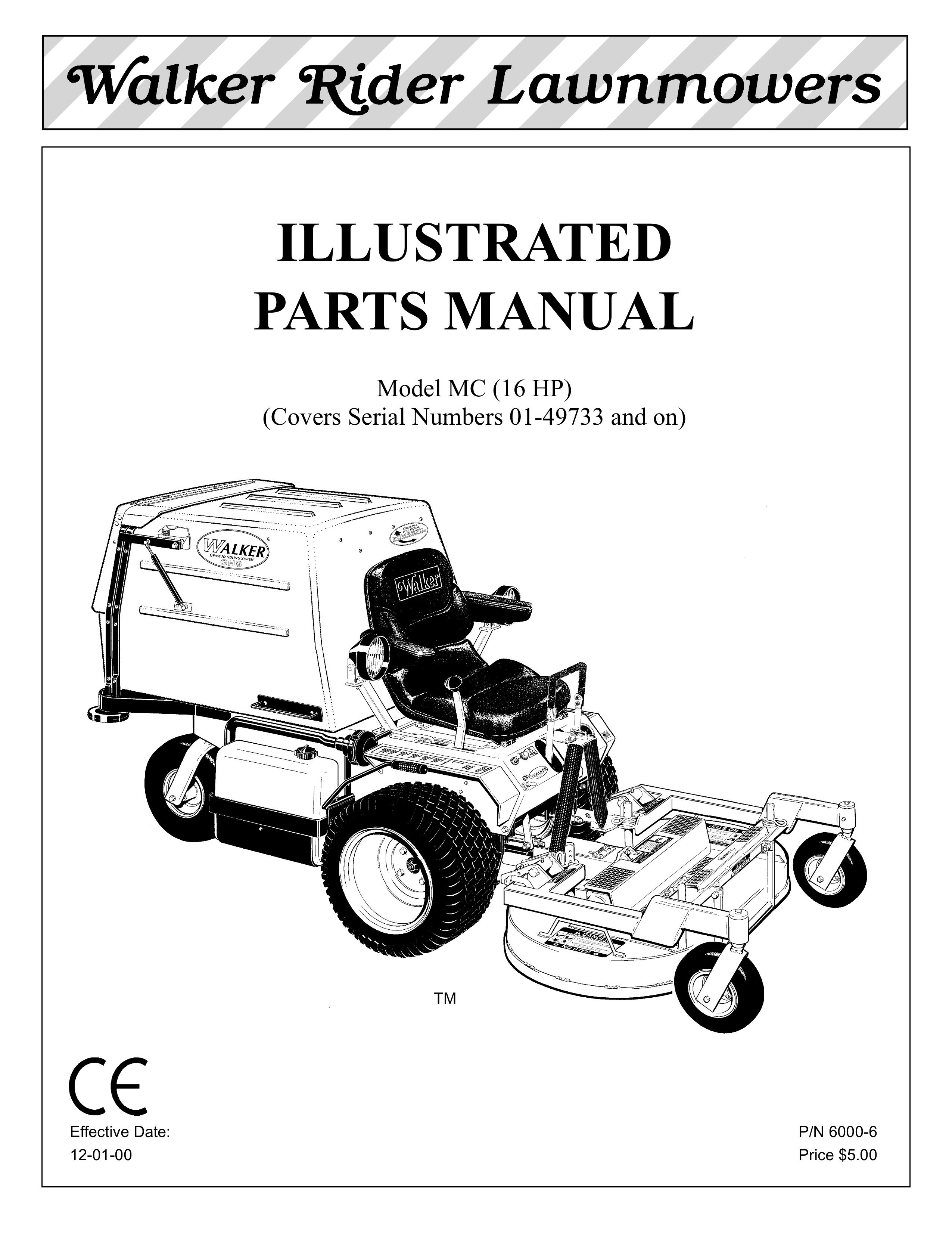 Walker MC (16 HP) Lawn Mower User Manual