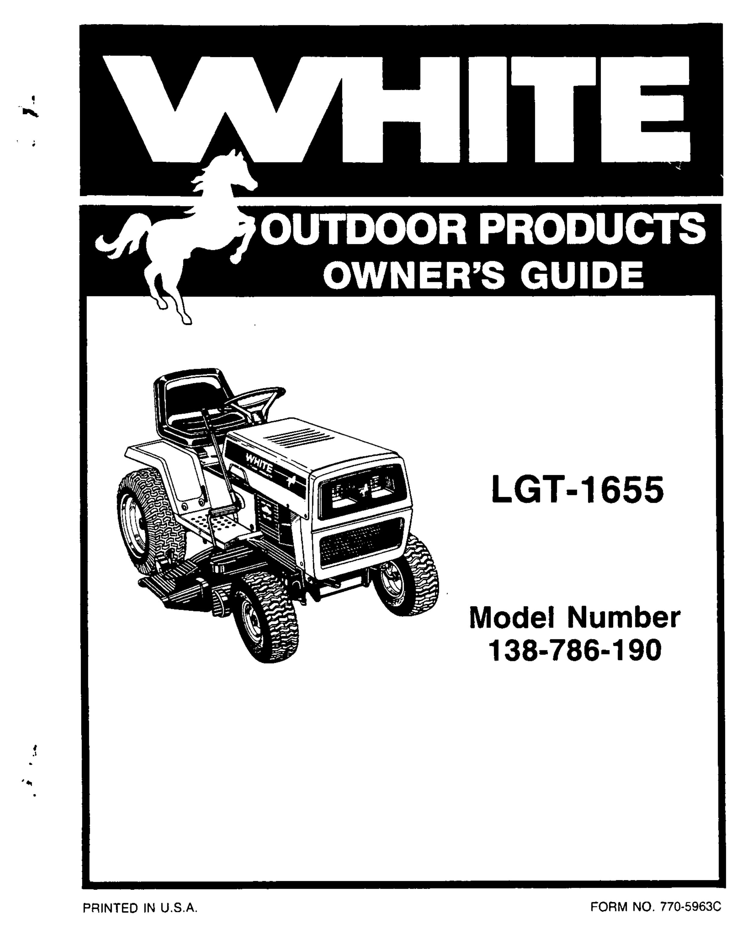 White Outdoor 138-786-190 Lawn Mower User Manual