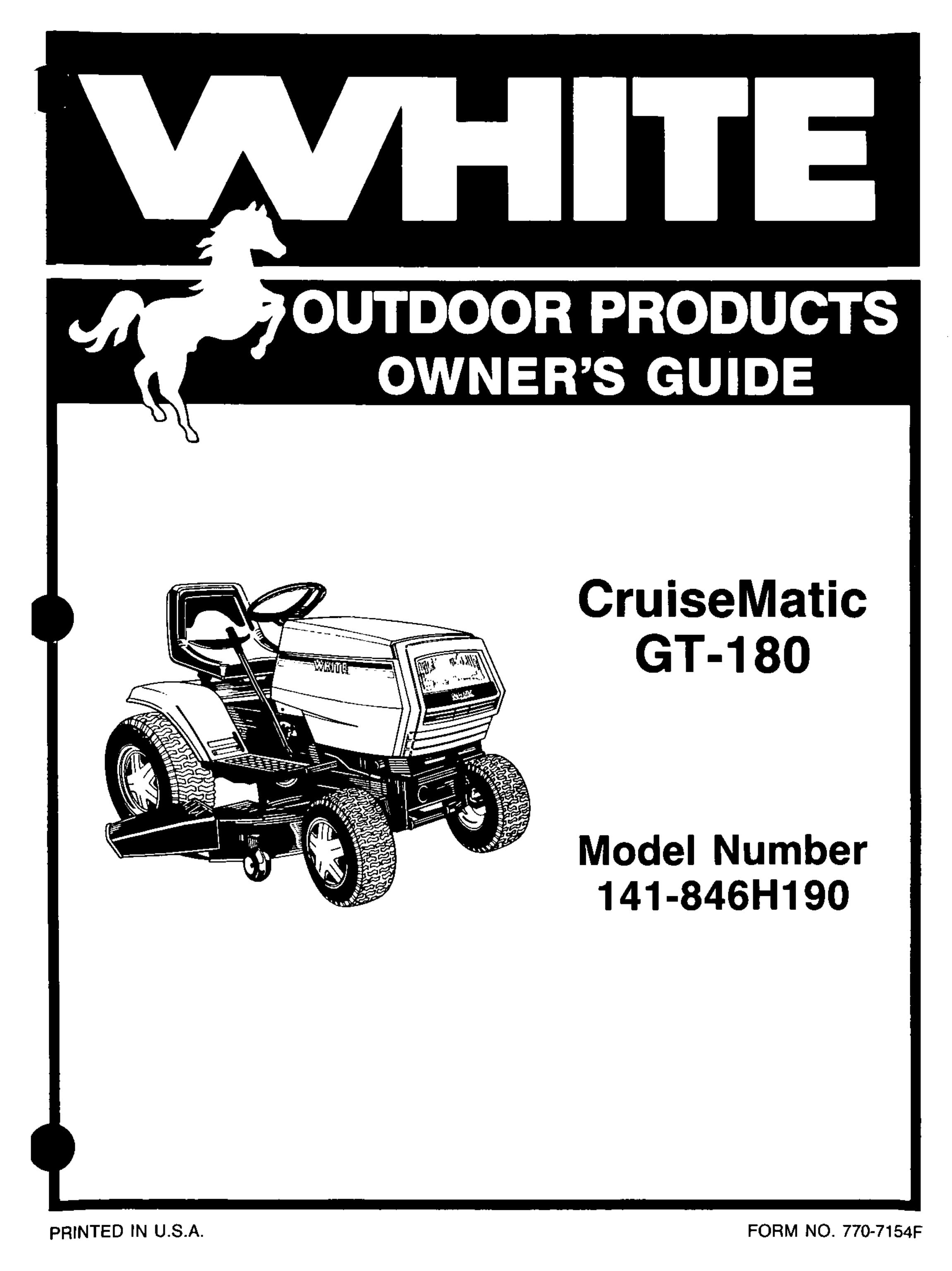 White Outdoor 141-846H190 Lawn Mower User Manual