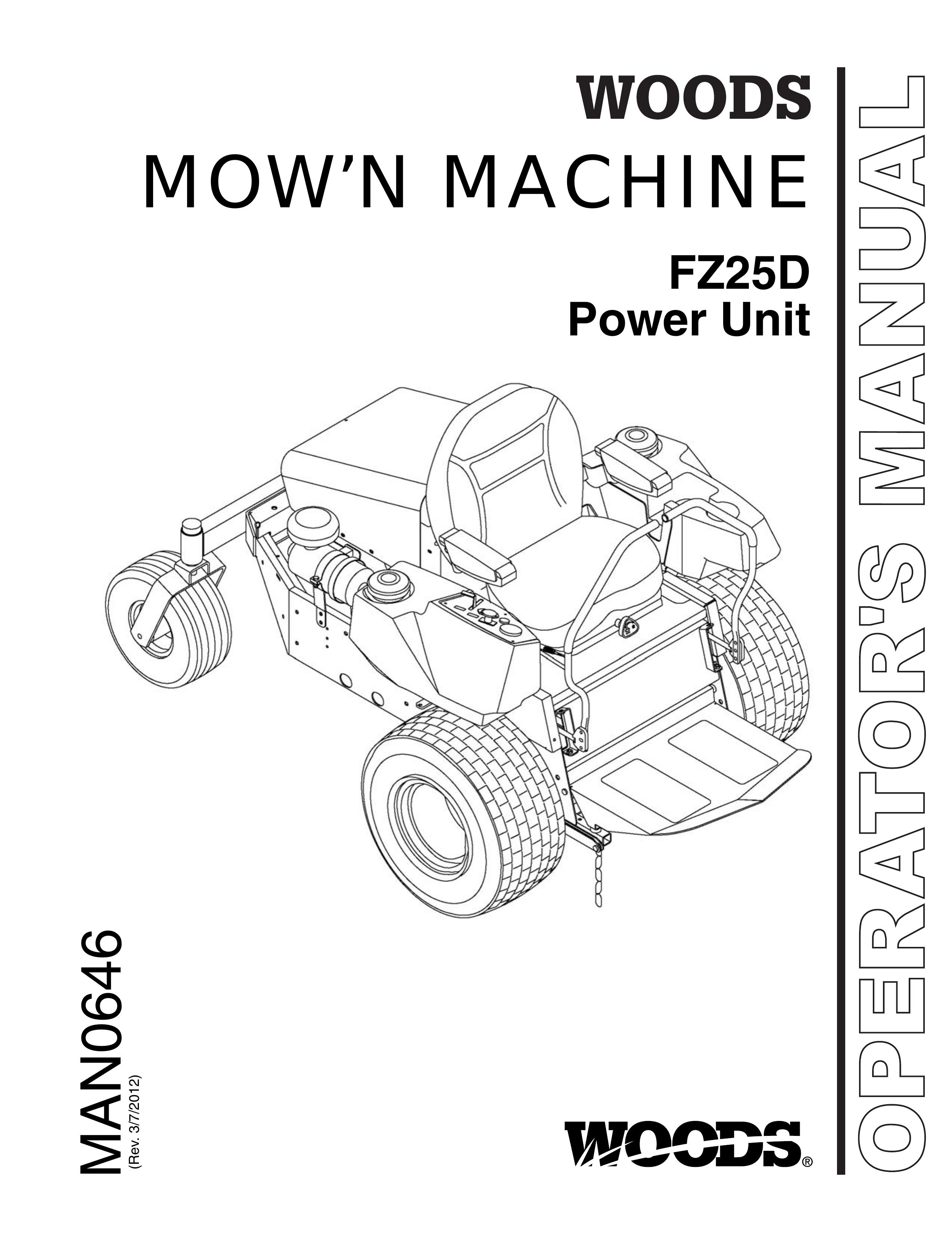 Woods Equipment FZ25D Lawn Mower User Manual